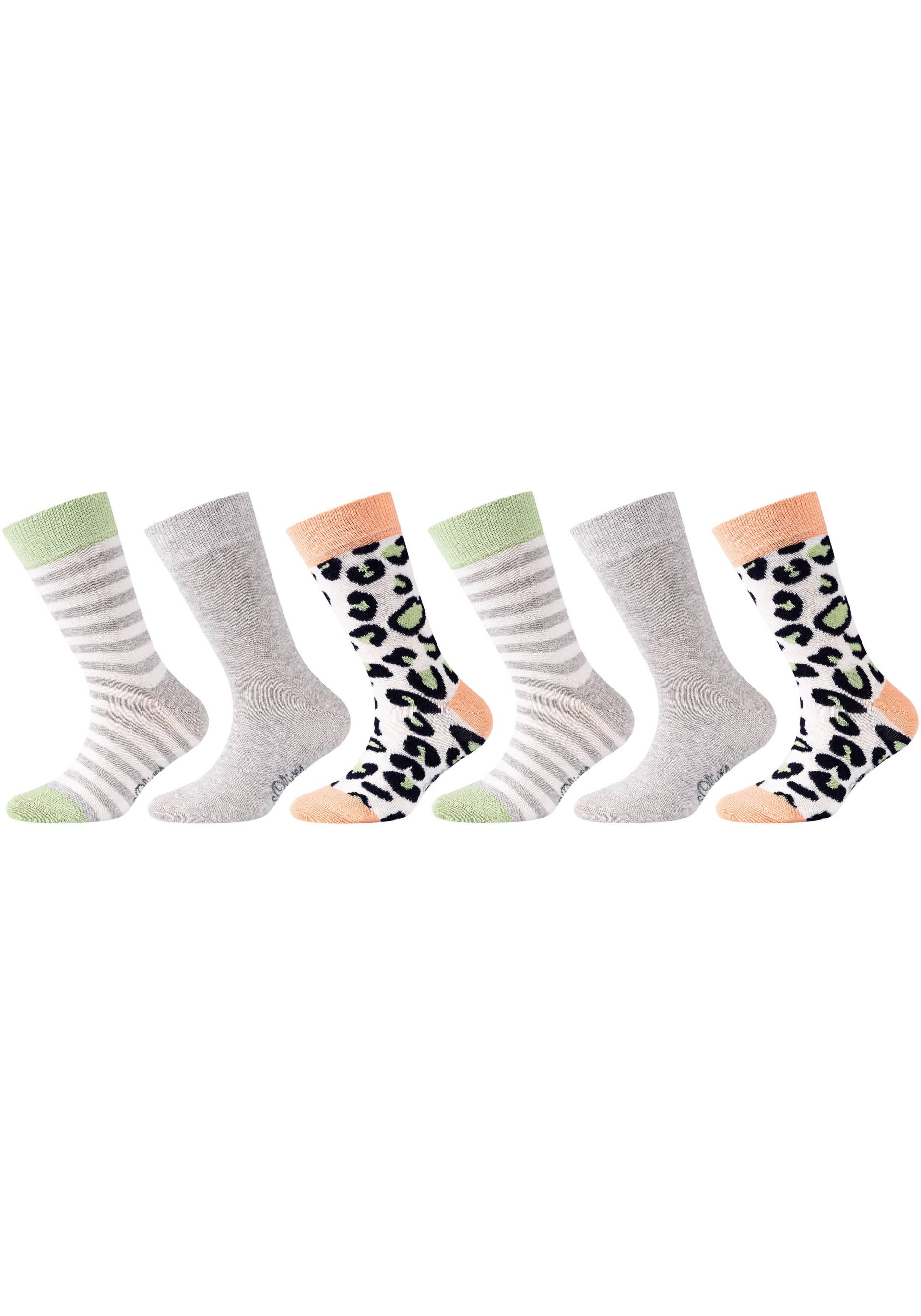 s.Oliver Langsocken »originals«, (6er Pack), mit ausgefallenen Mustern von s.Oliver