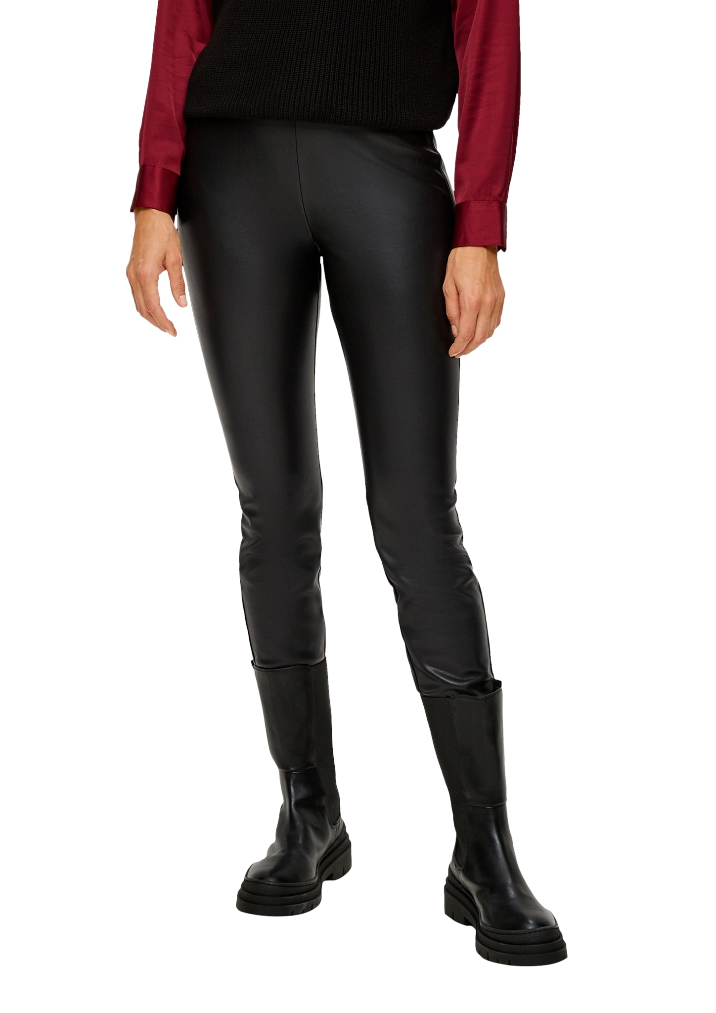 s.Oliver Leggings, in Leder-Optik und Extra Slim von s.Oliver