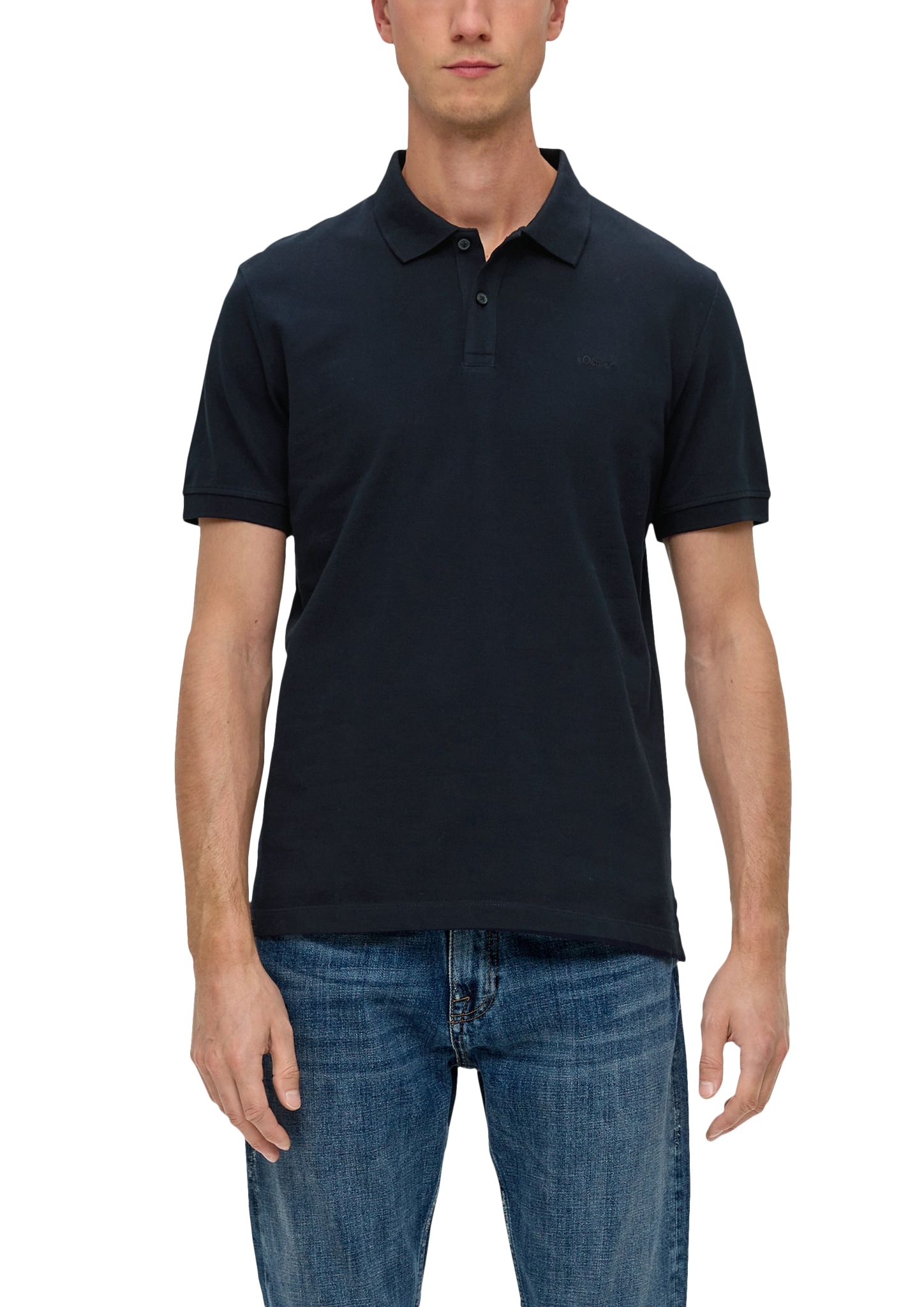 s.Oliver Poloshirt, mit Logostickerei von s.Oliver