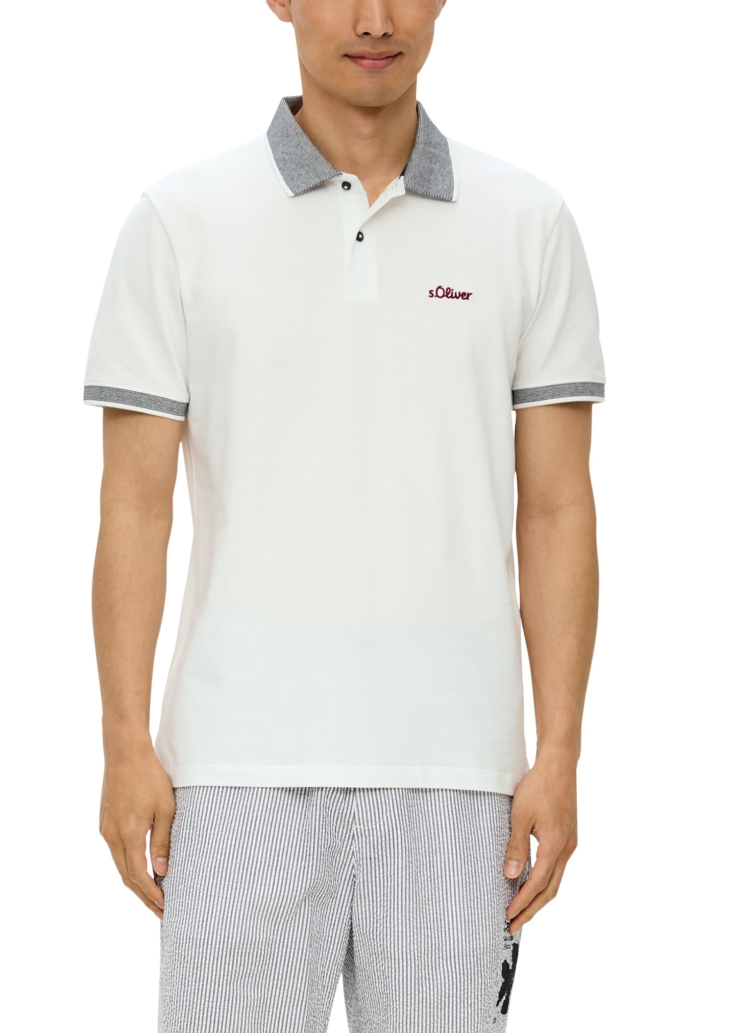 s.Oliver Poloshirt, mit Markenschriftzug von s.Oliver