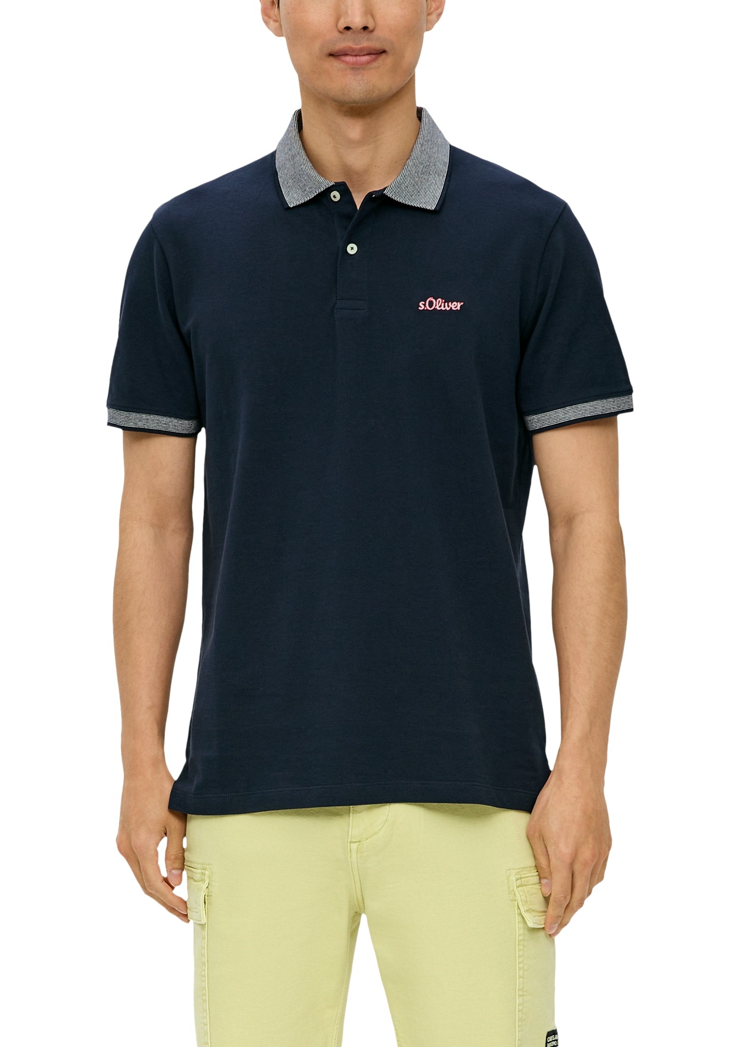 s.Oliver Poloshirt, mit Markenschriftzug von s.Oliver