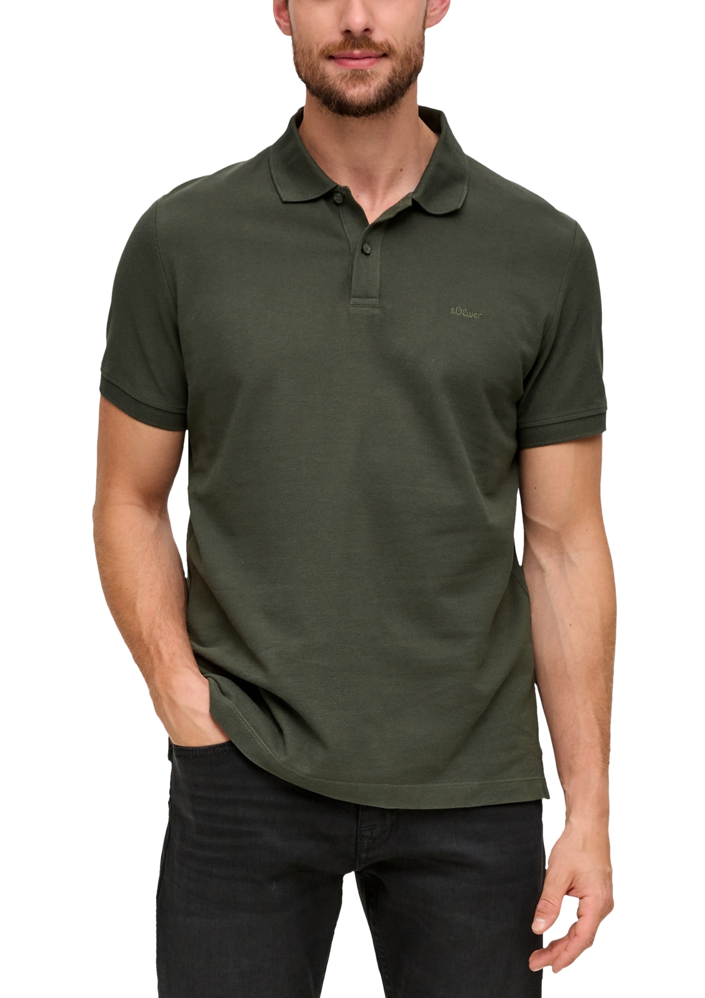 s.Oliver Poloshirt, mit Logostickerei s.Oliver Poloshirt, mit Logostickerei von s.Oliver