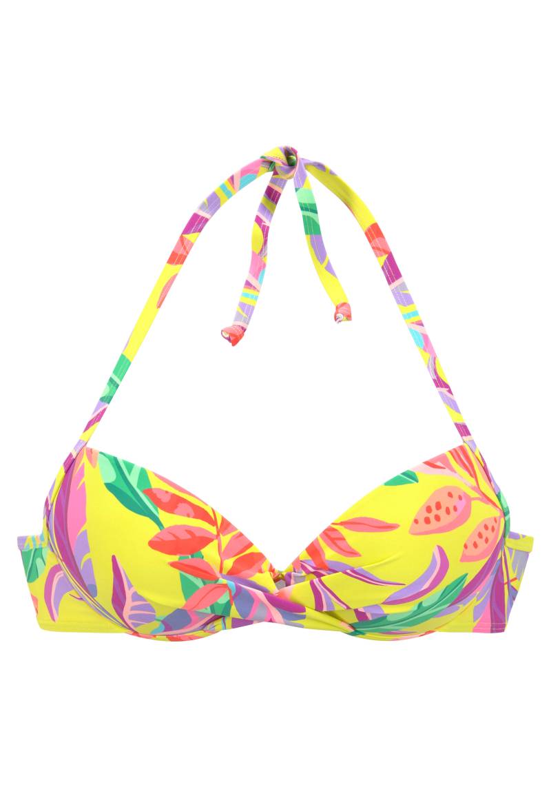 s.Oliver Push-Up-Bikini-Top »Mallorca«, in Wickeloptik von s.Oliver