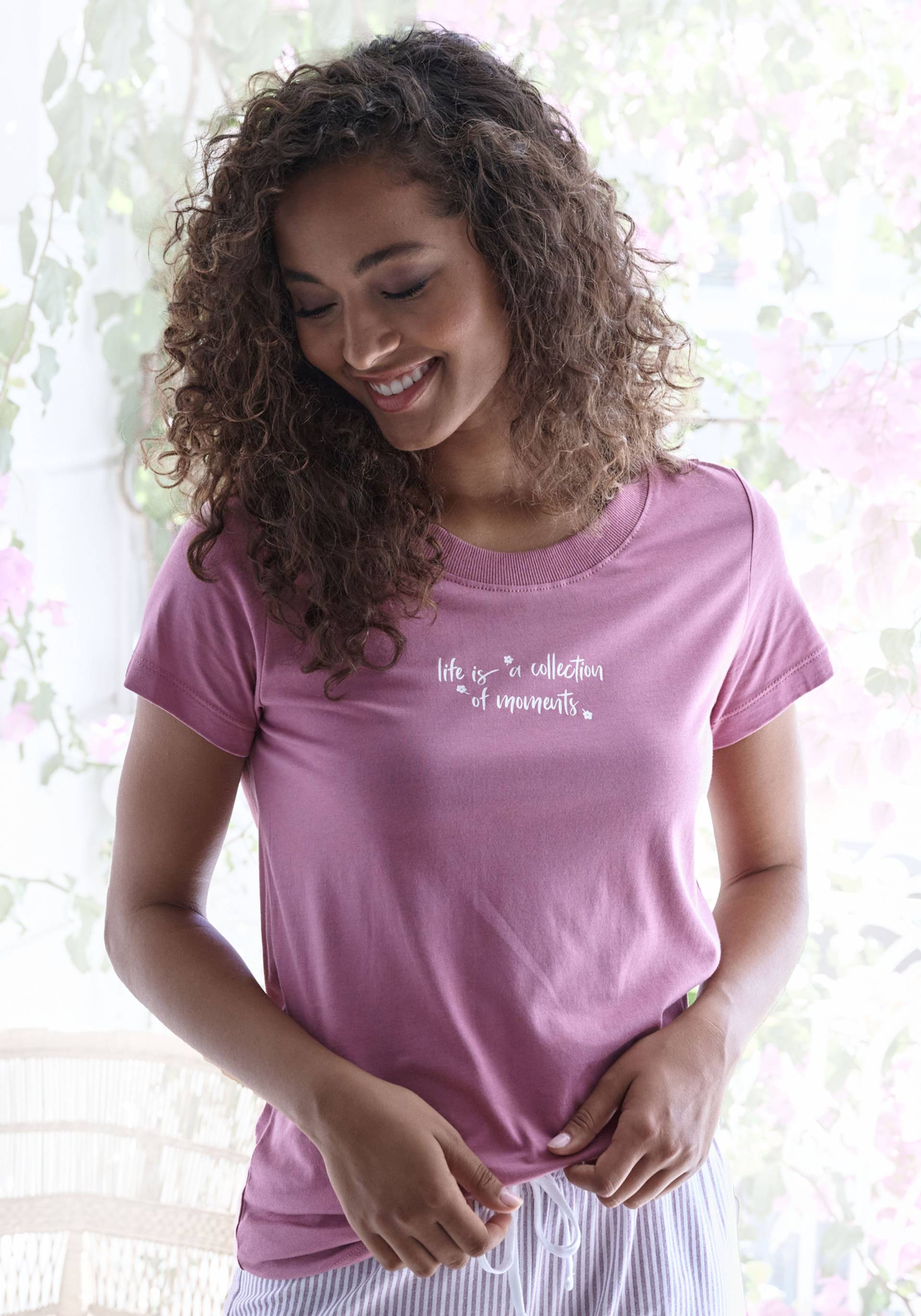 s.Oliver Pyjamaoberteil, mit niedlichem Frontdruck s.Oliver Pyjamaoberteil, mit niedlichem Frontdruck von s.Oliver