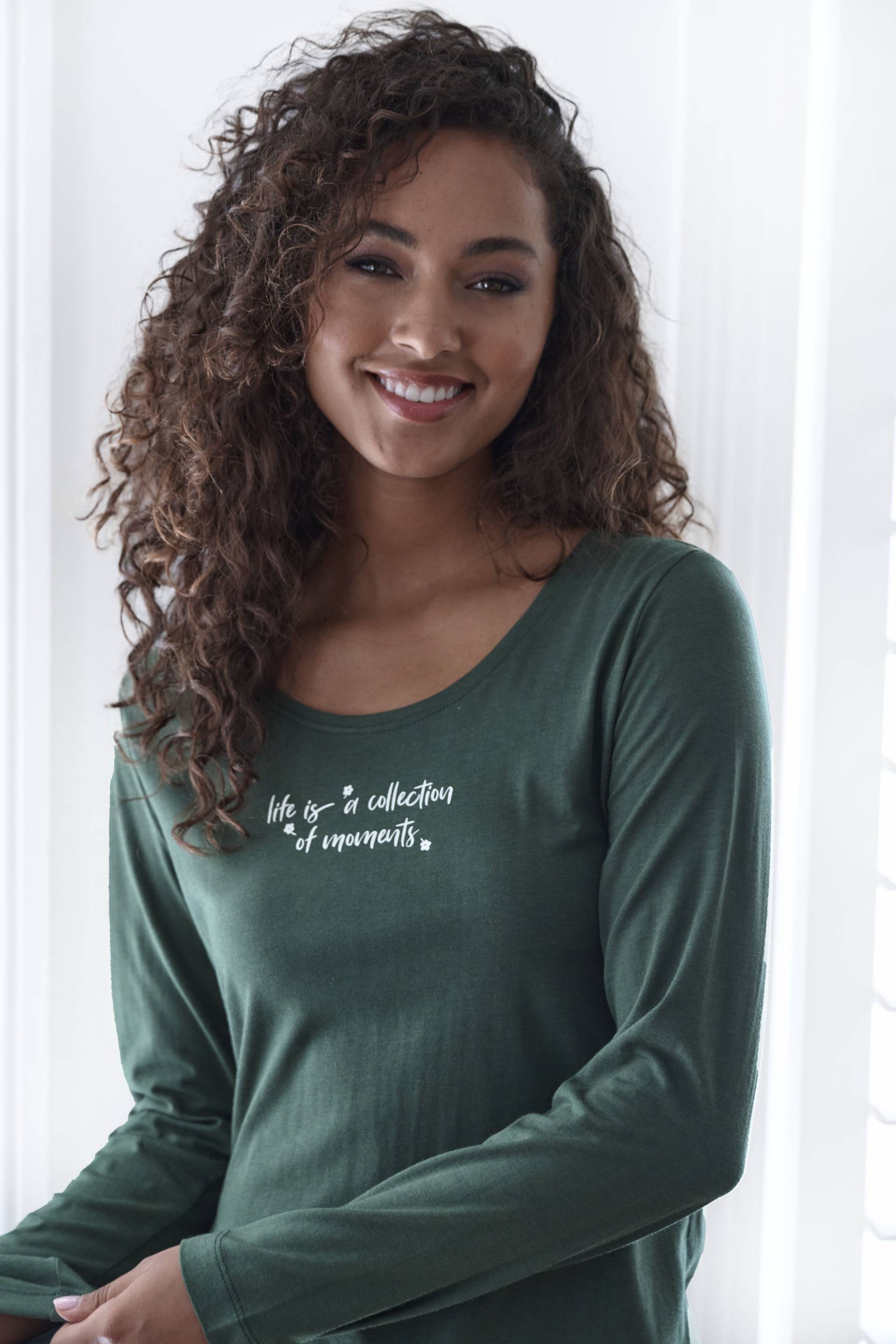 s.Oliver Pyjamaoberteil, mit niedlichem Frontdruck s.Oliver Pyjamaoberteil, mit niedlichem Frontdruck von s.Oliver