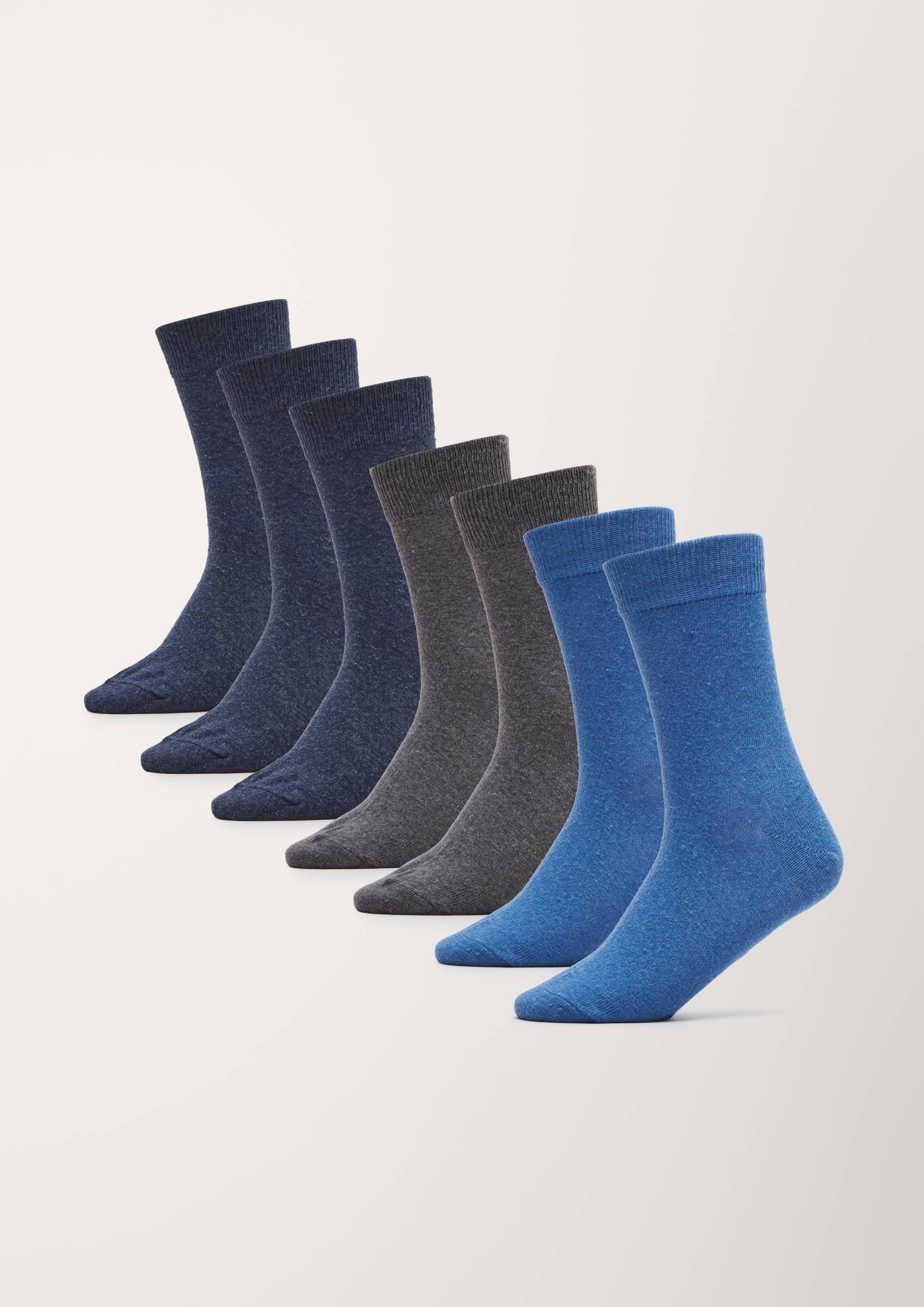 s.Oliver Sneakersocken »essentials«, (7er Pack), mit nahtlosem Zehenbereich von s.Oliver