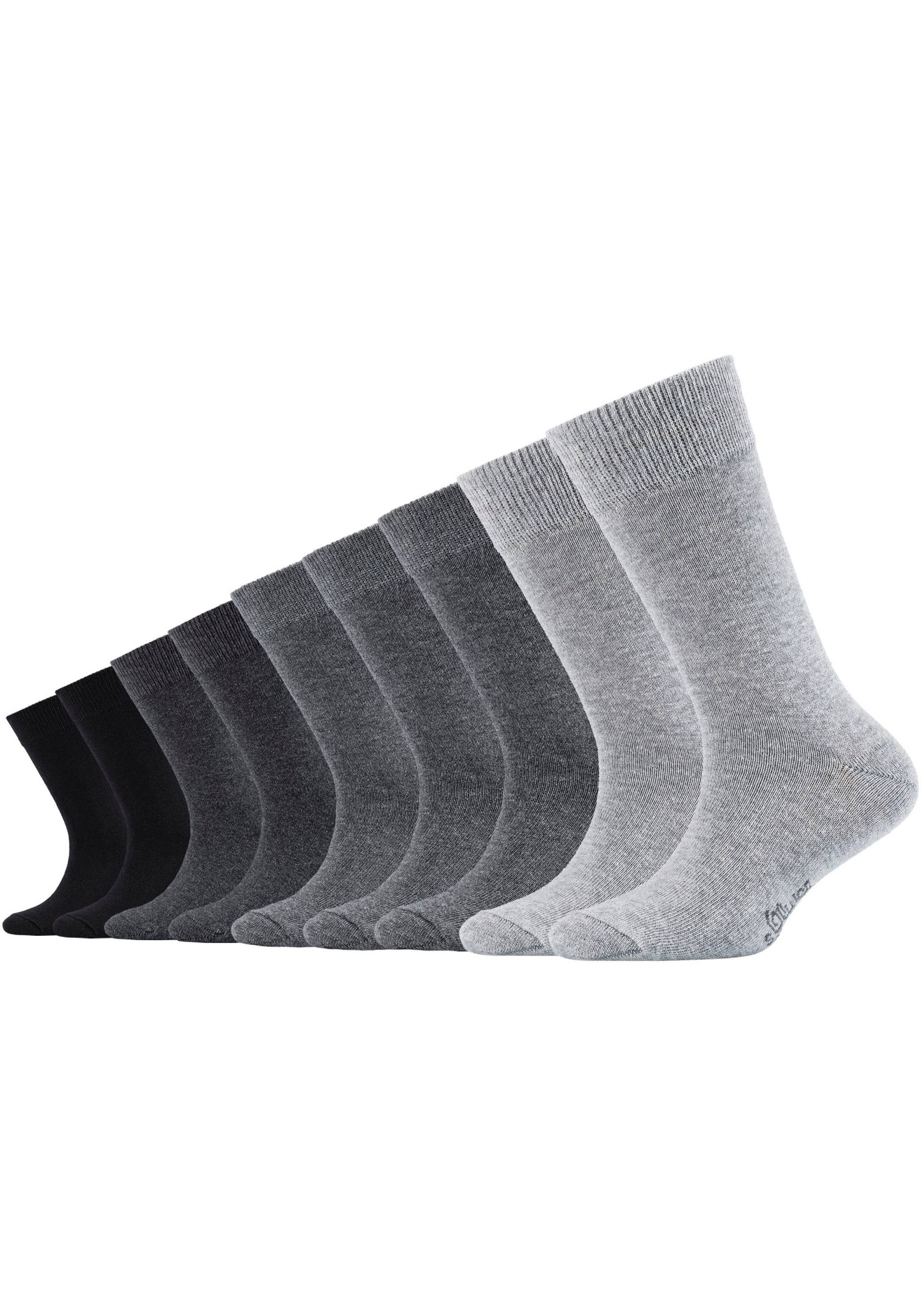 s.Oliver Socken, (9er Pack), mit weichem Bund von s.Oliver