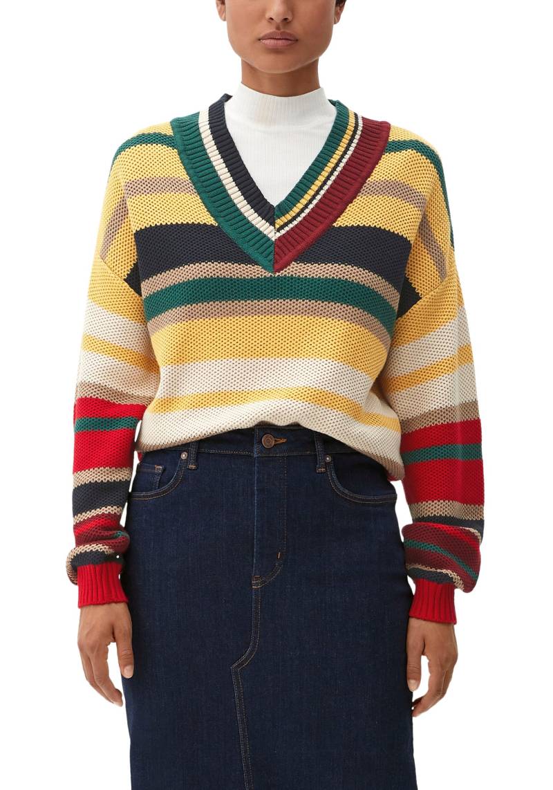 s.Oliver Strickpullover, im besonderen Colorblocking-Look von s.Oliver