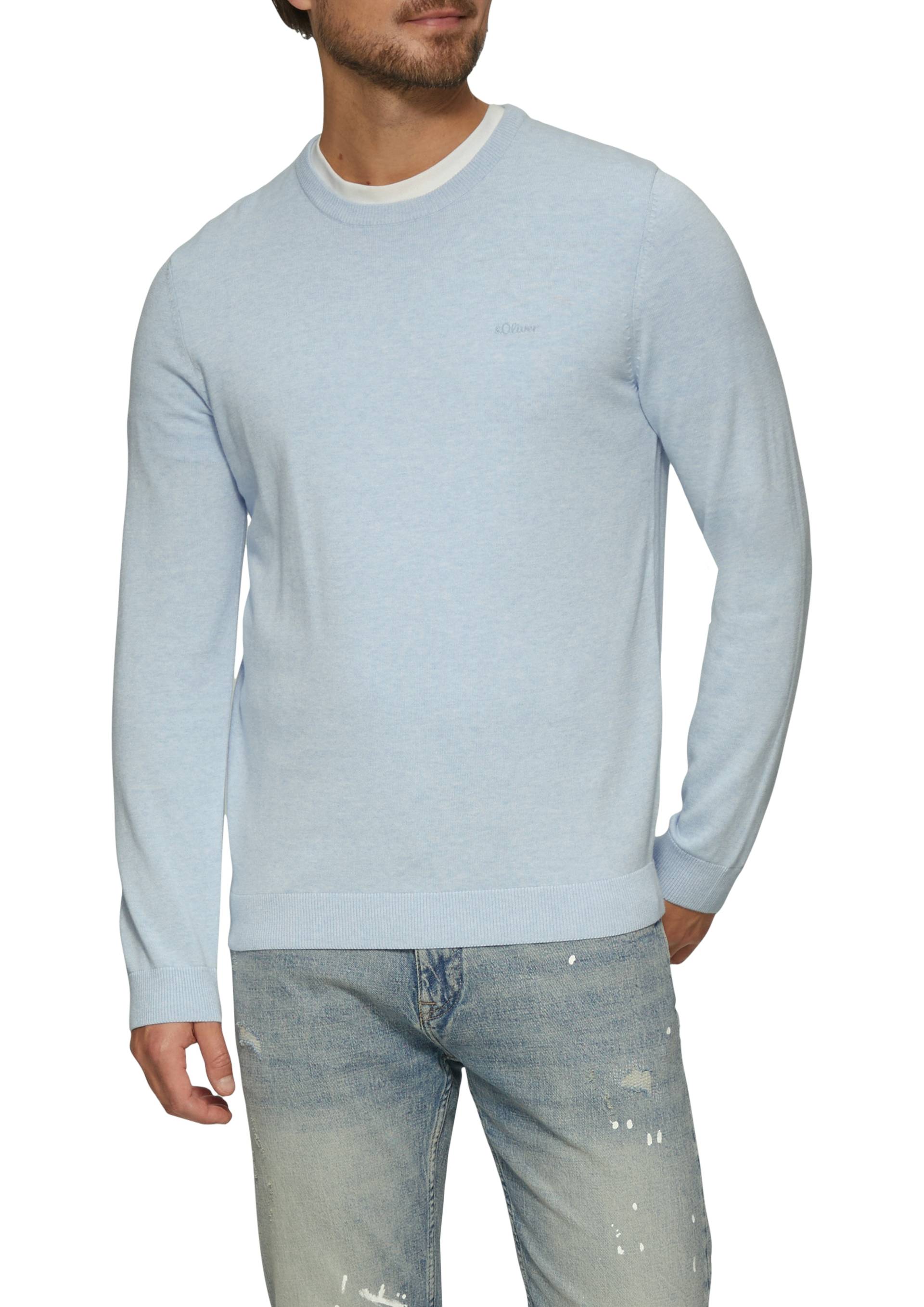 s.Oliver Strickpullover, mit Logostickerei von s.Oliver