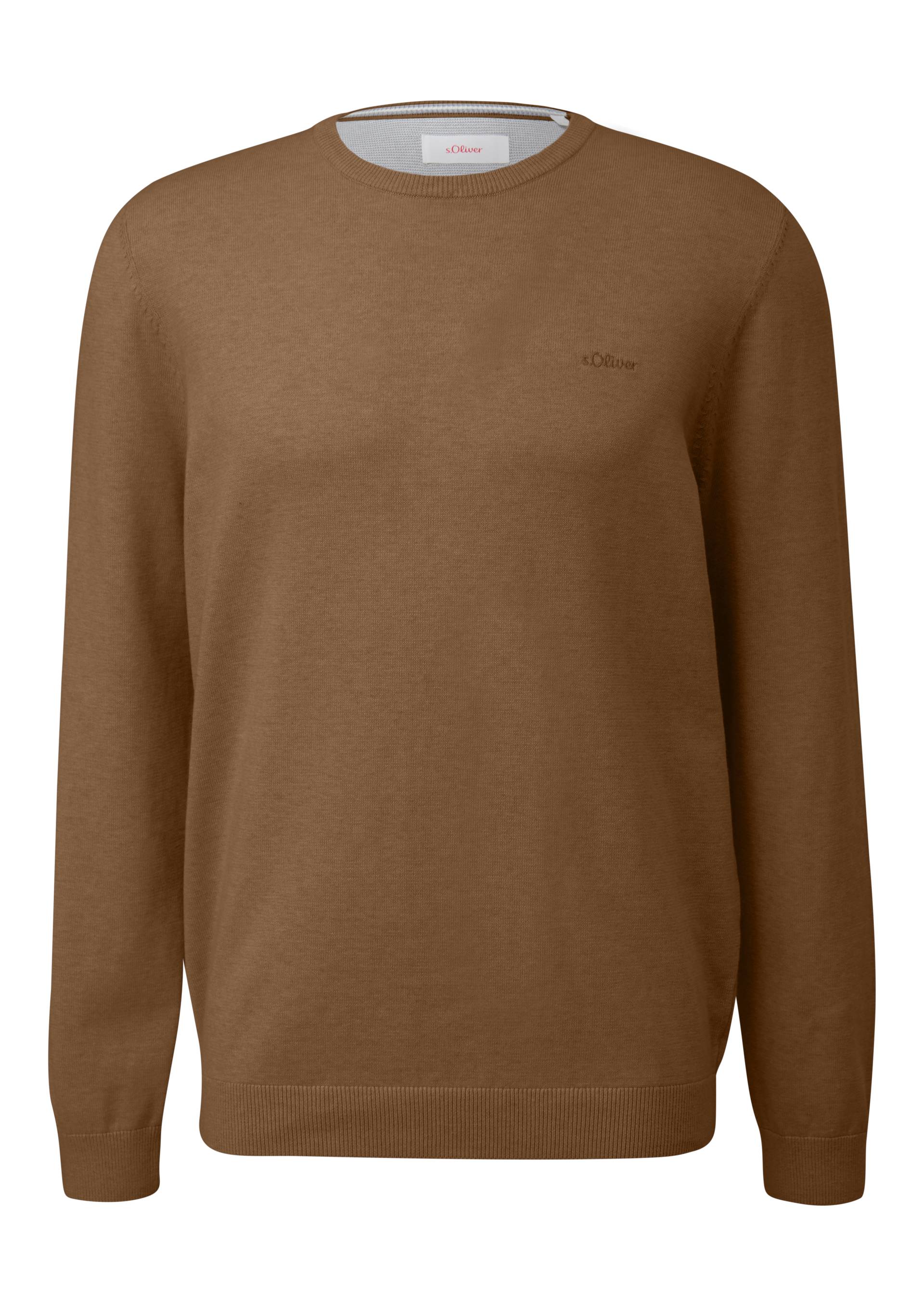 s.Oliver Strickpullover, mit Logostickerei von s.Oliver