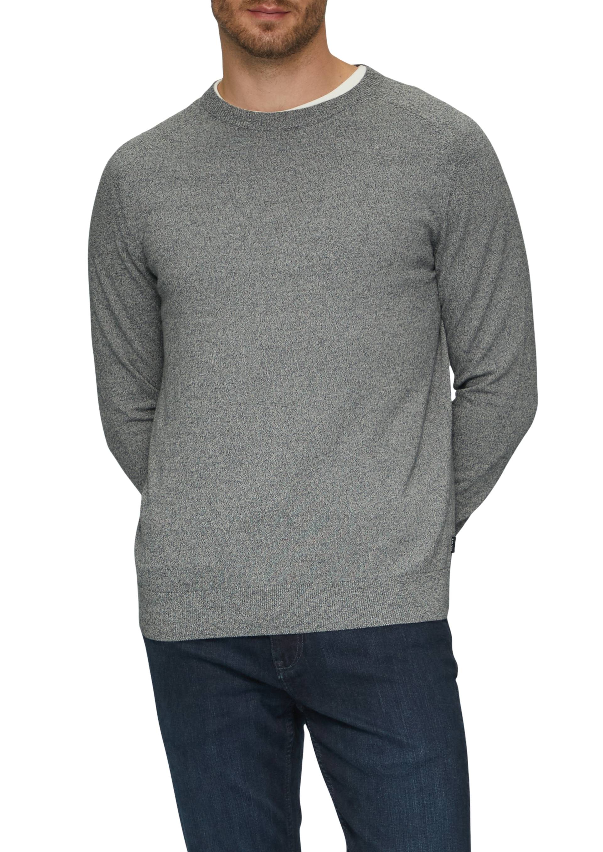 s.Oliver Strickpullover, mit Rundhals und in melierter Optik von s.Oliver