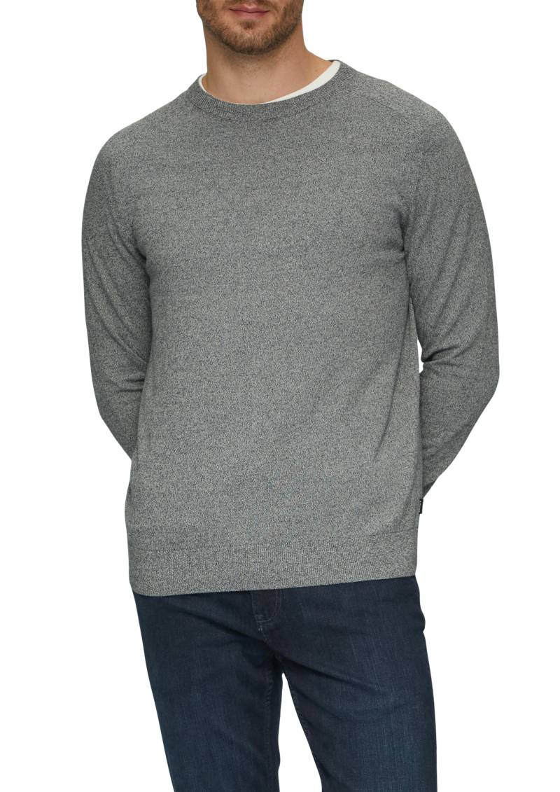 s.Oliver Strickpullover, mit Rundhals und in melierter Optik von s.Oliver