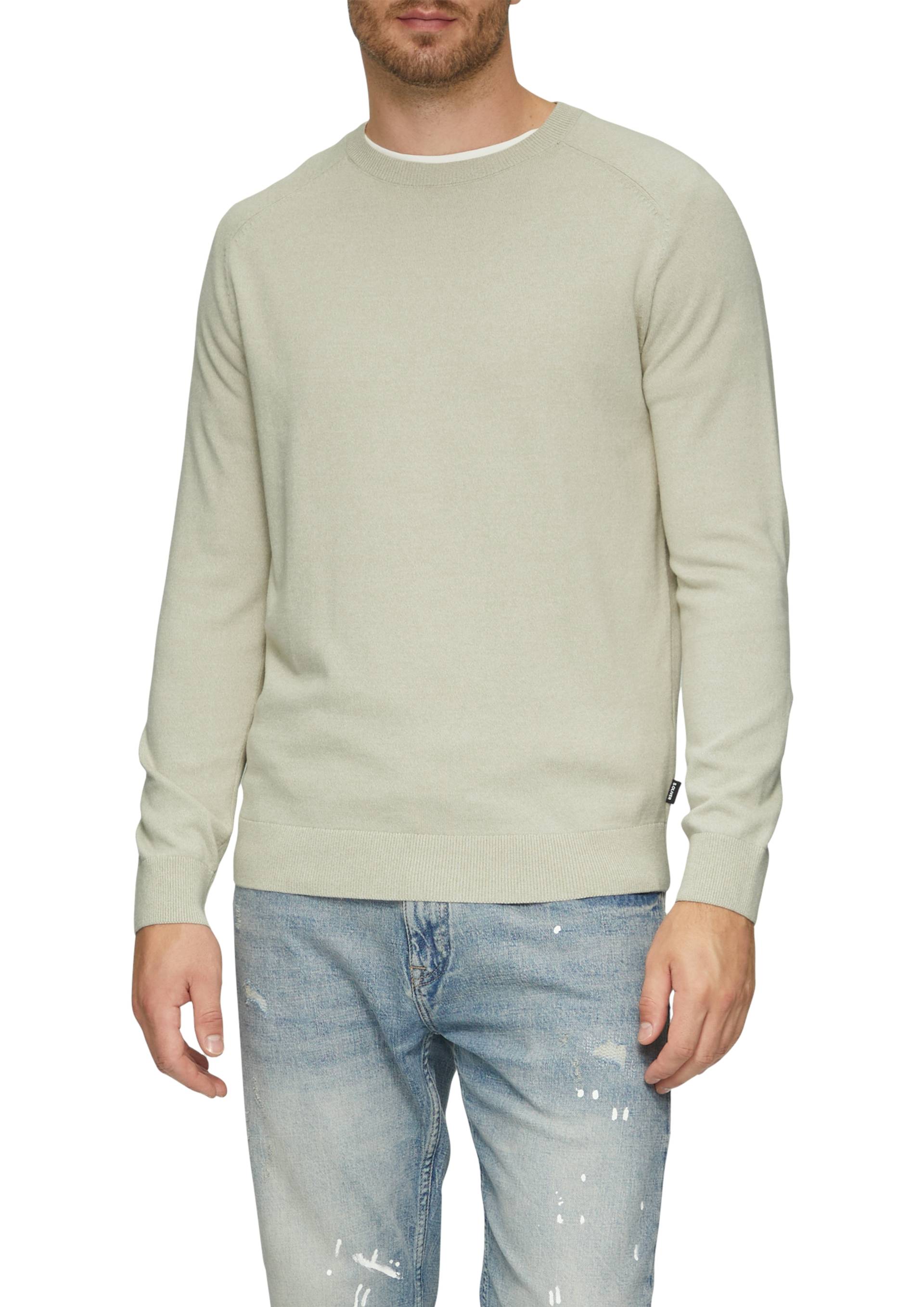 s.Oliver Strickpullover, mit Rundhals und in melierter Optik von s.Oliver