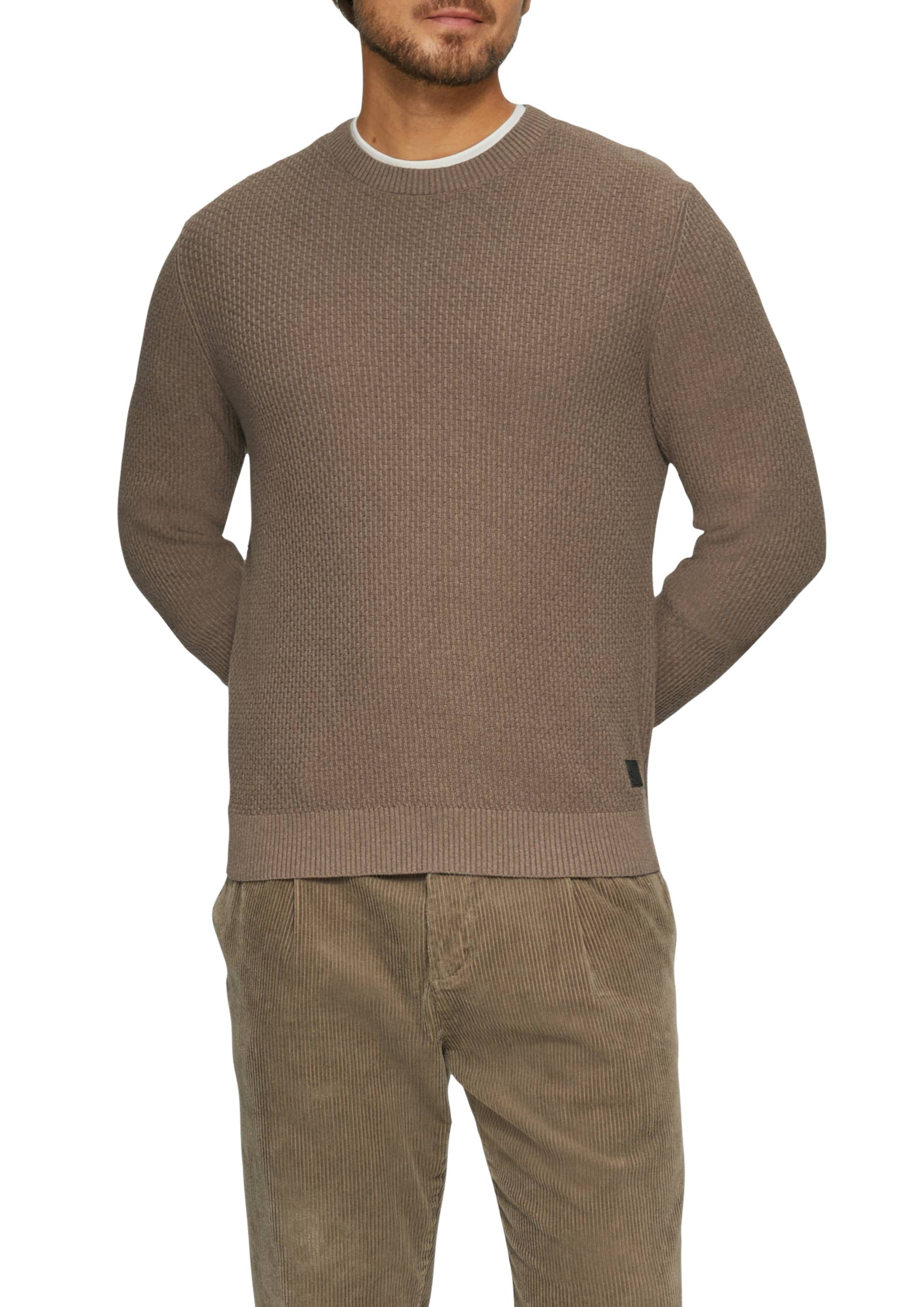 s.Oliver Strickpullover, mit Rundhalsausschnitt von s.Oliver