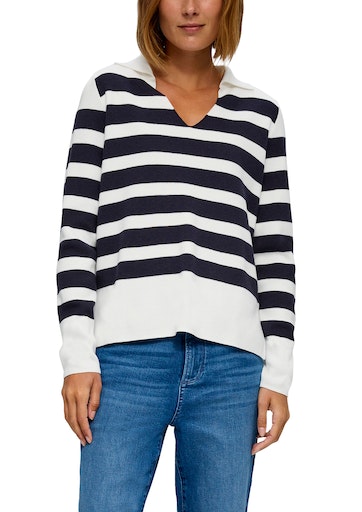 s.Oliver Strickpullover, mit Streifen-Muster s.Oliver Strickpullover, mit Streifen-Muster von s.Oliver