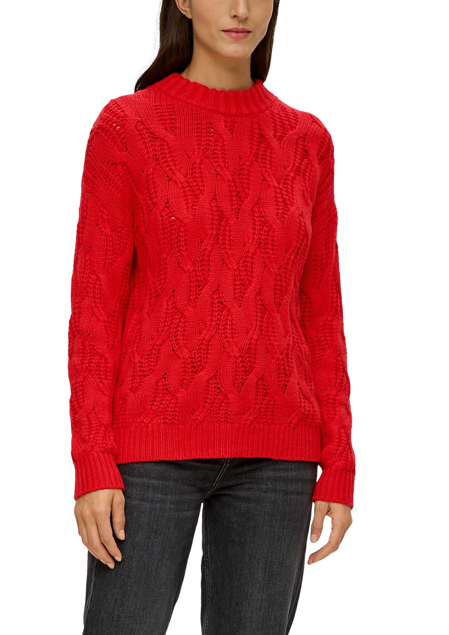 s.Oliver Strickpullover, mit Zopfmuster von s.Oliver