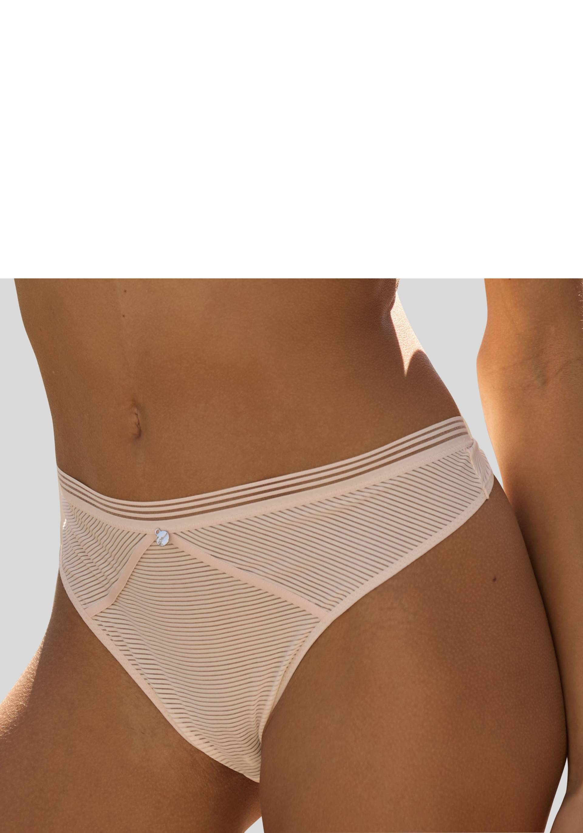 s.Oliver String »Zoè«, mit schmalem Bund in Streifen-Optik s.Oliver String »Zoè«, mit schmalem Bund in Streifen-Optik von s.Oliver