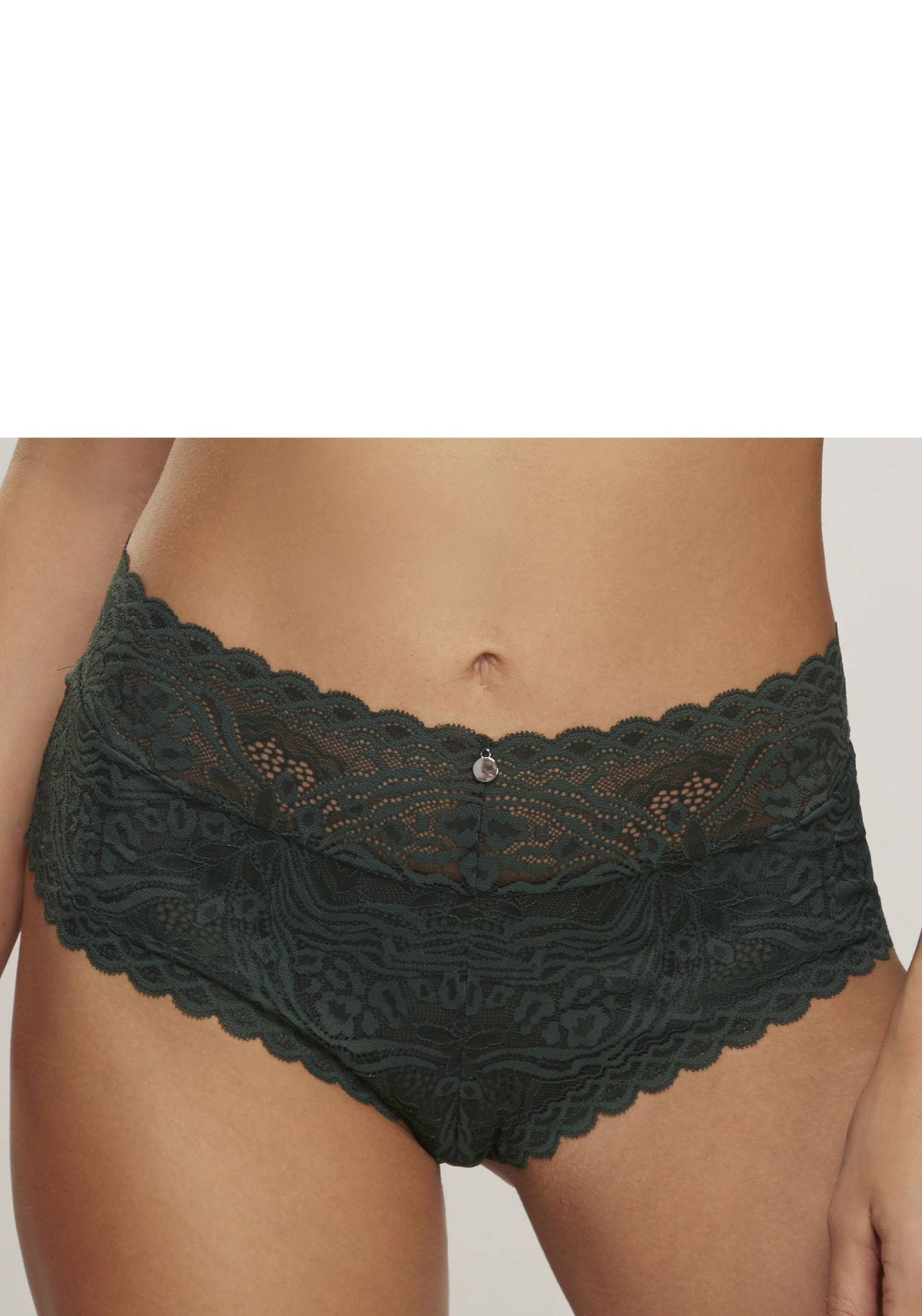 s.Oliver Stringpanty, aus dezent transparenter Spitze in blumiger Optik von s.Oliver