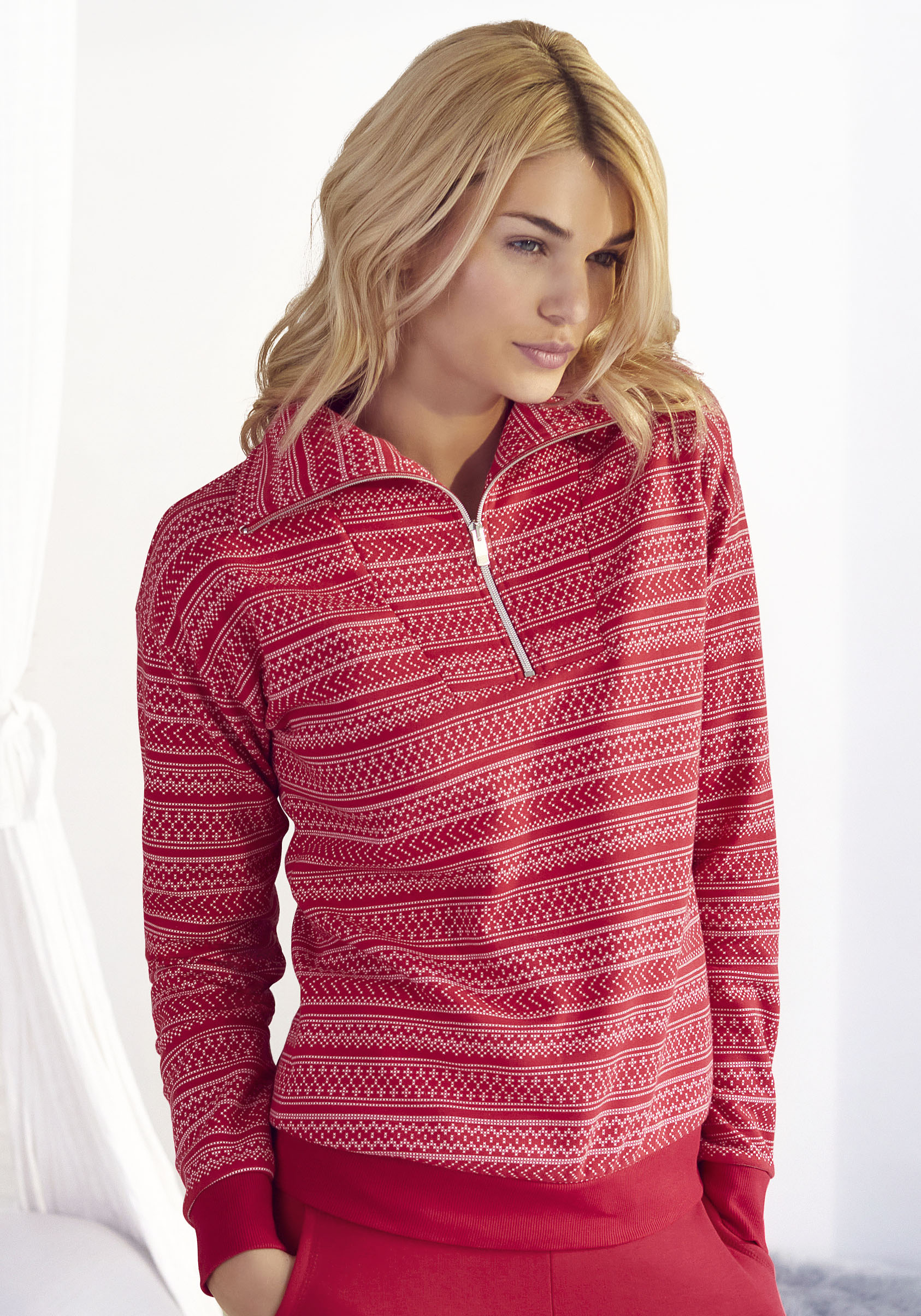 s.Oliver Sweatshirt, mit Norwegermuster, Loungeanzug s.Oliver Sweatshirt, mit Norwegermuster, Loungeanzug von s.Oliver