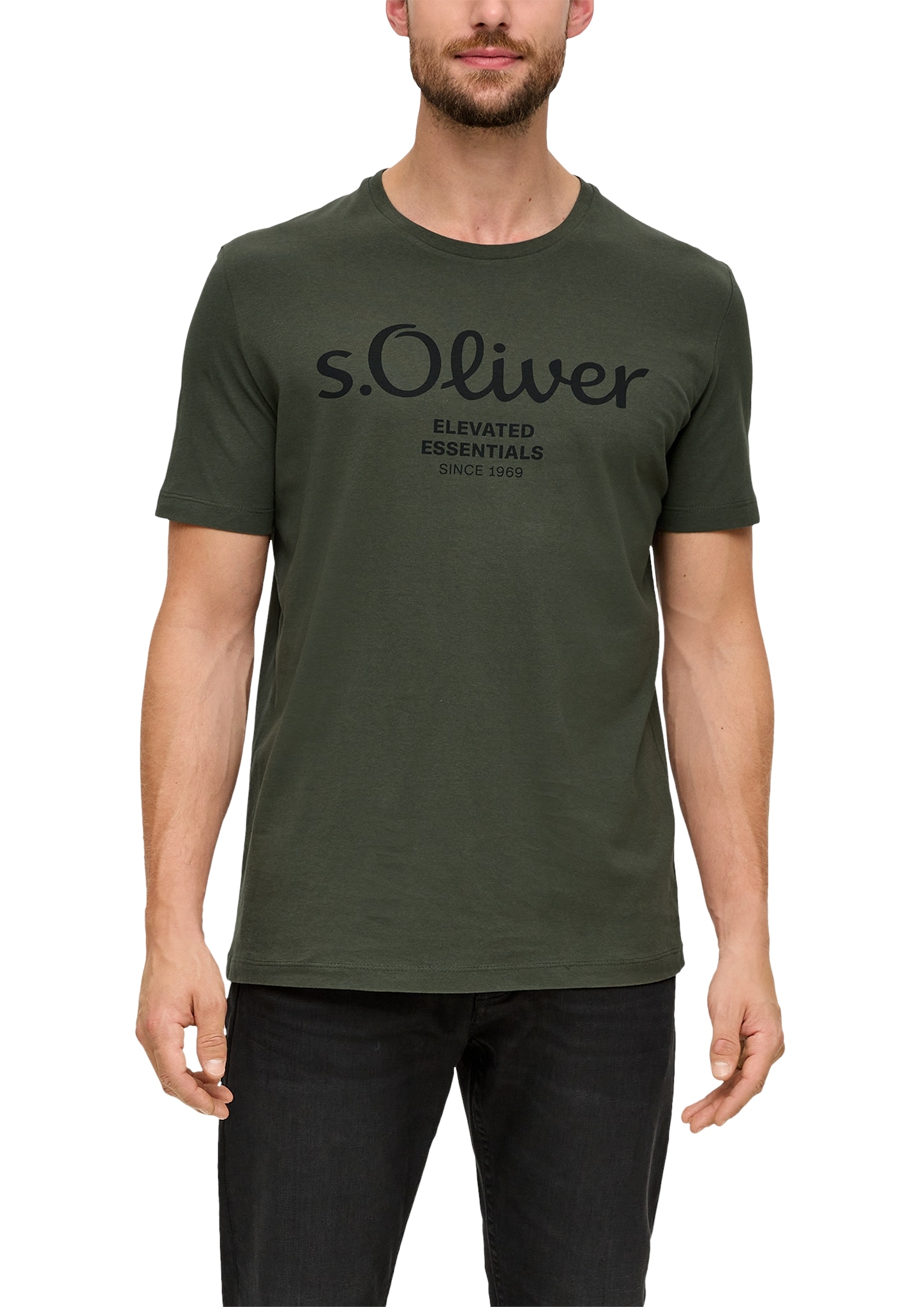 s.Oliver T-Shirt, aus atmungsaktiver Baumwolle von s.Oliver