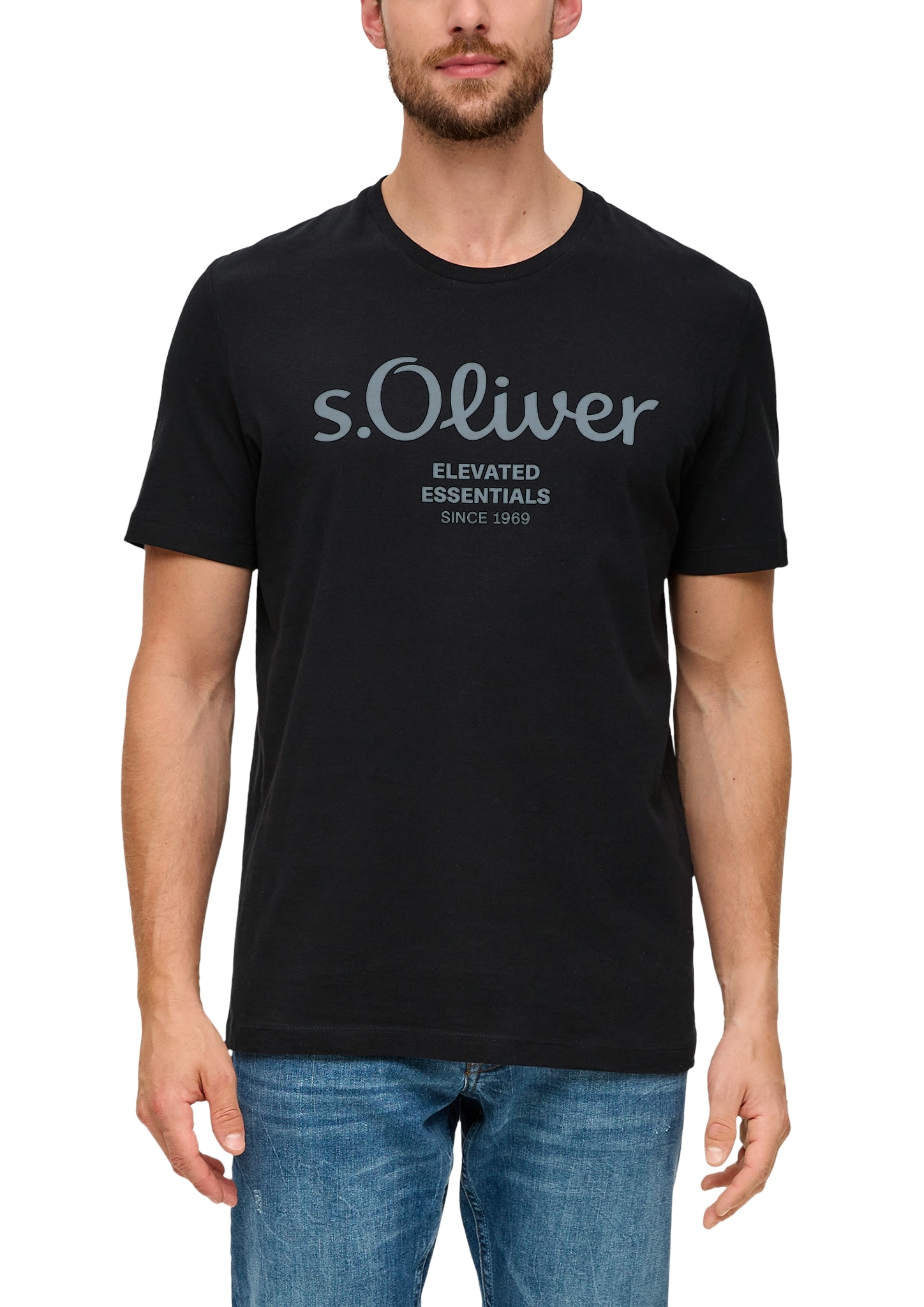 s.Oliver T-Shirt, aus atmungsaktiver Baumwolle von s.Oliver