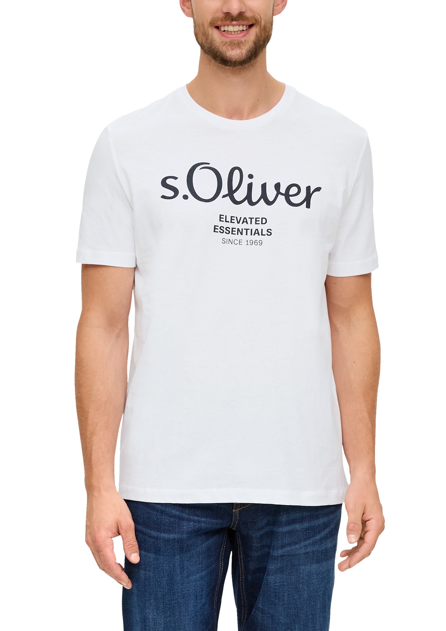 s.Oliver T-Shirt, aus atmungsaktiver Baumwolle von s.Oliver