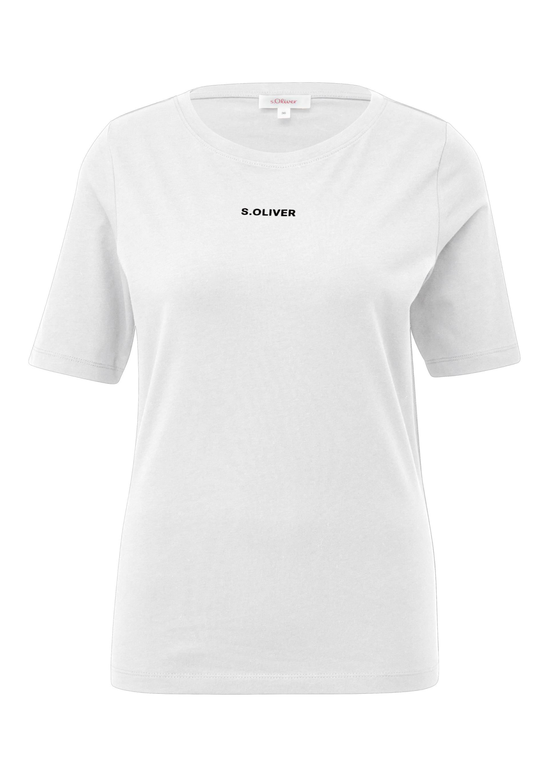 s.Oliver T-Shirt, mit Logoschriftzug von s.Oliver