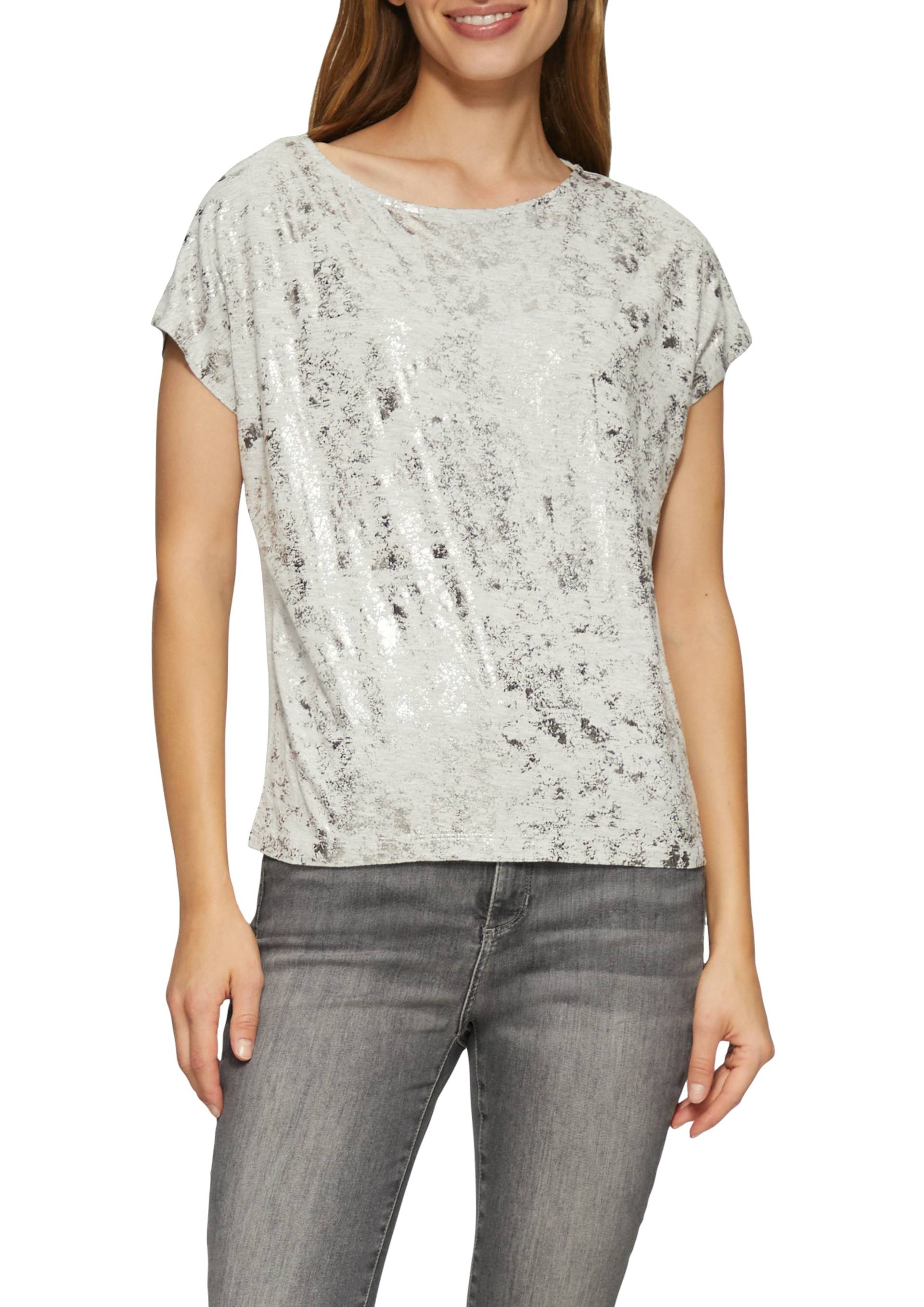 s.Oliver T-Shirt, mit metallisiertem Muster von s.Oliver