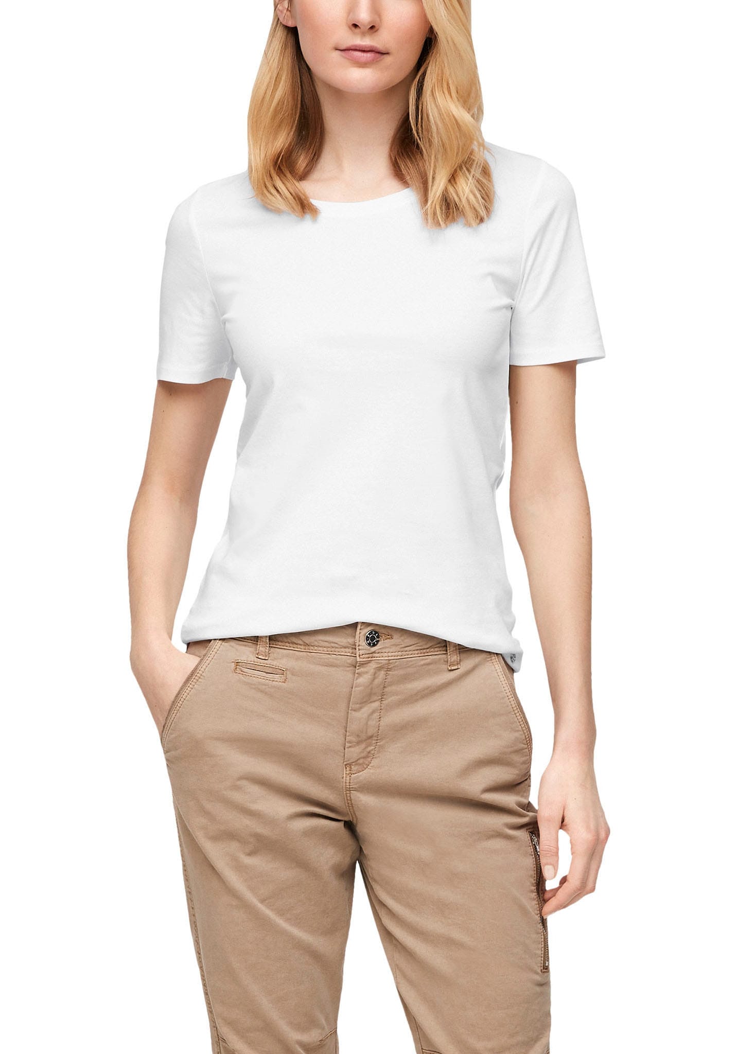 s.Oliver T-Shirt, mit zartem Rollsaum von s.Oliver