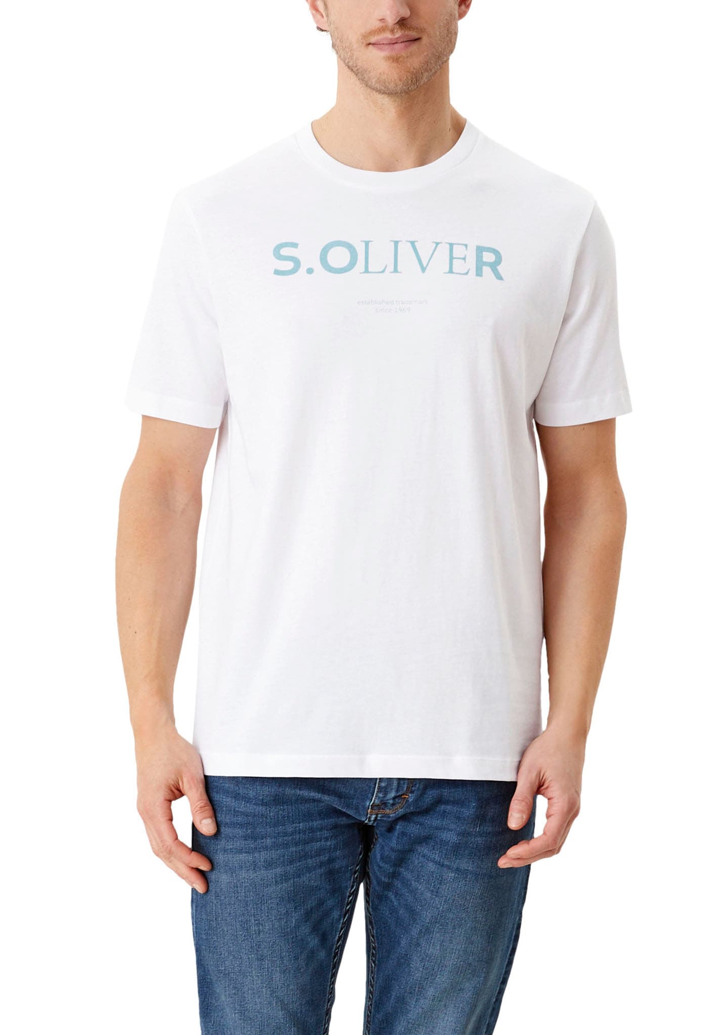 s.Oliver T-Shirt, mit Frontlogoprint von s.Oliver