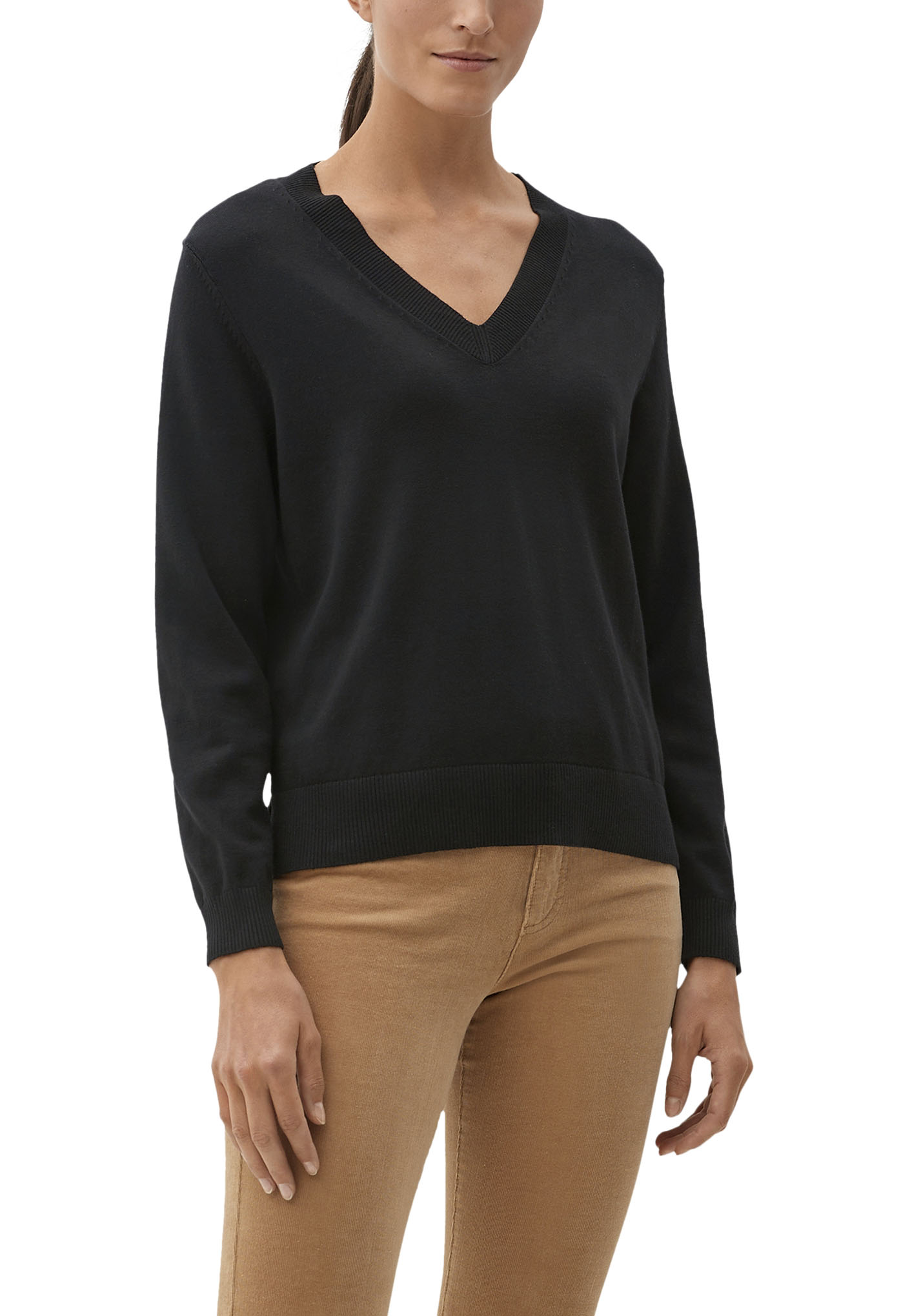 s.Oliver V-Ausschnitt-Pullover, im legeren Look von s.Oliver