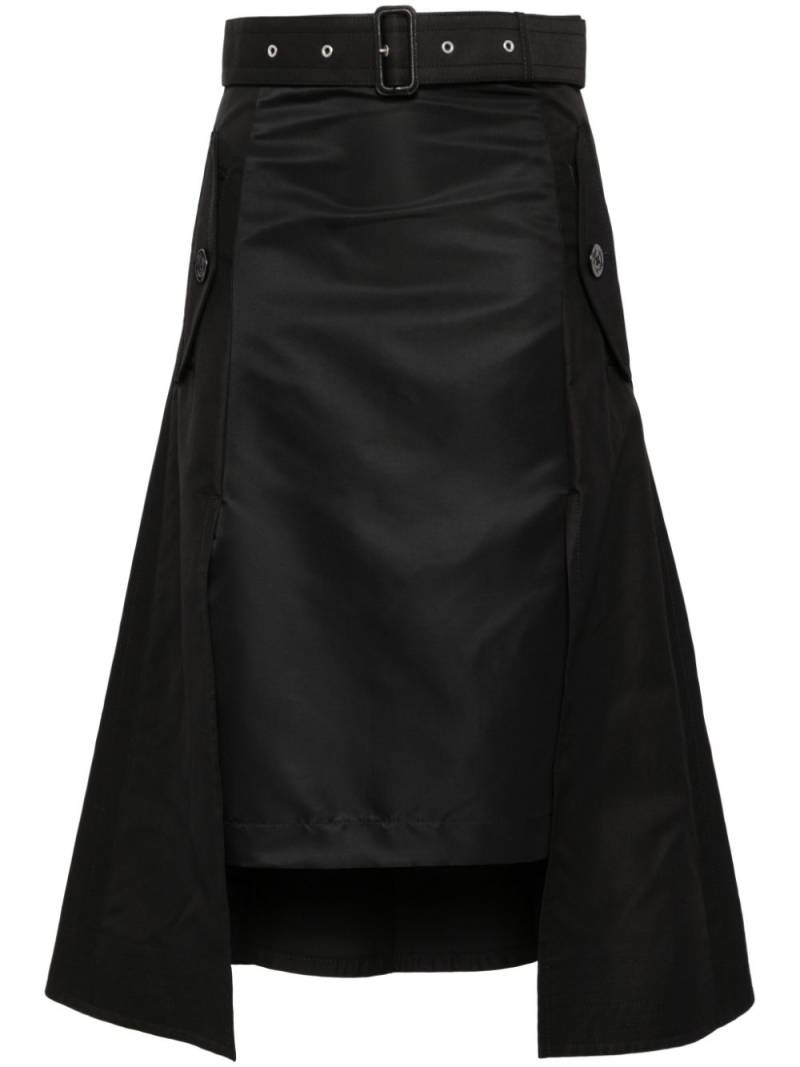 sacai A-line skirt - Black von sacai