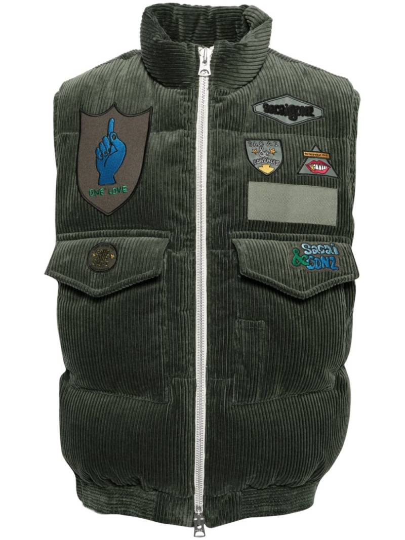 sacai Gonz gilet - Green von sacai