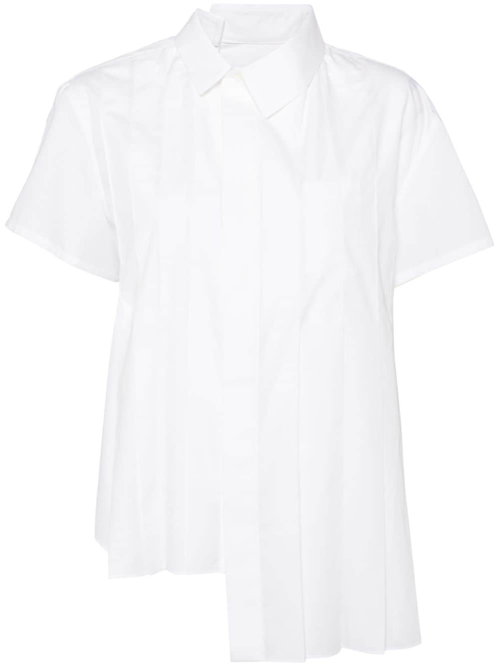 sacai asymmetric cotton shirt - White von sacai