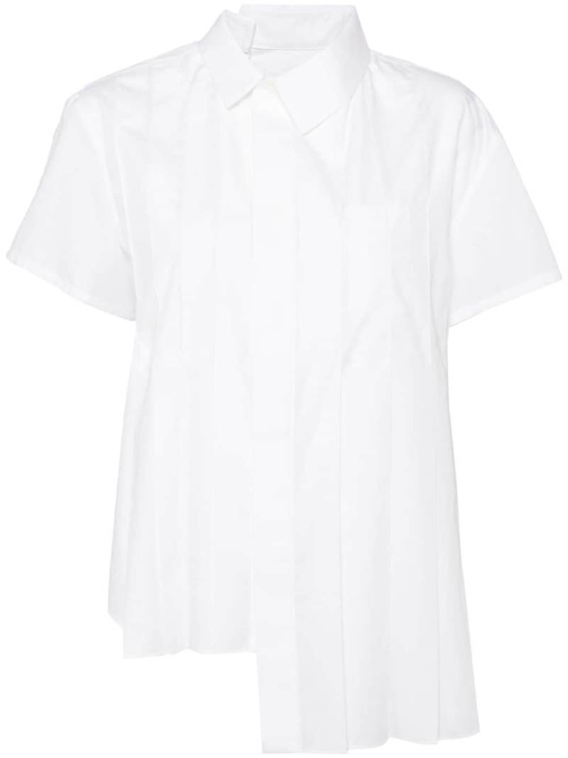 sacai asymmetric cotton shirt - White von sacai