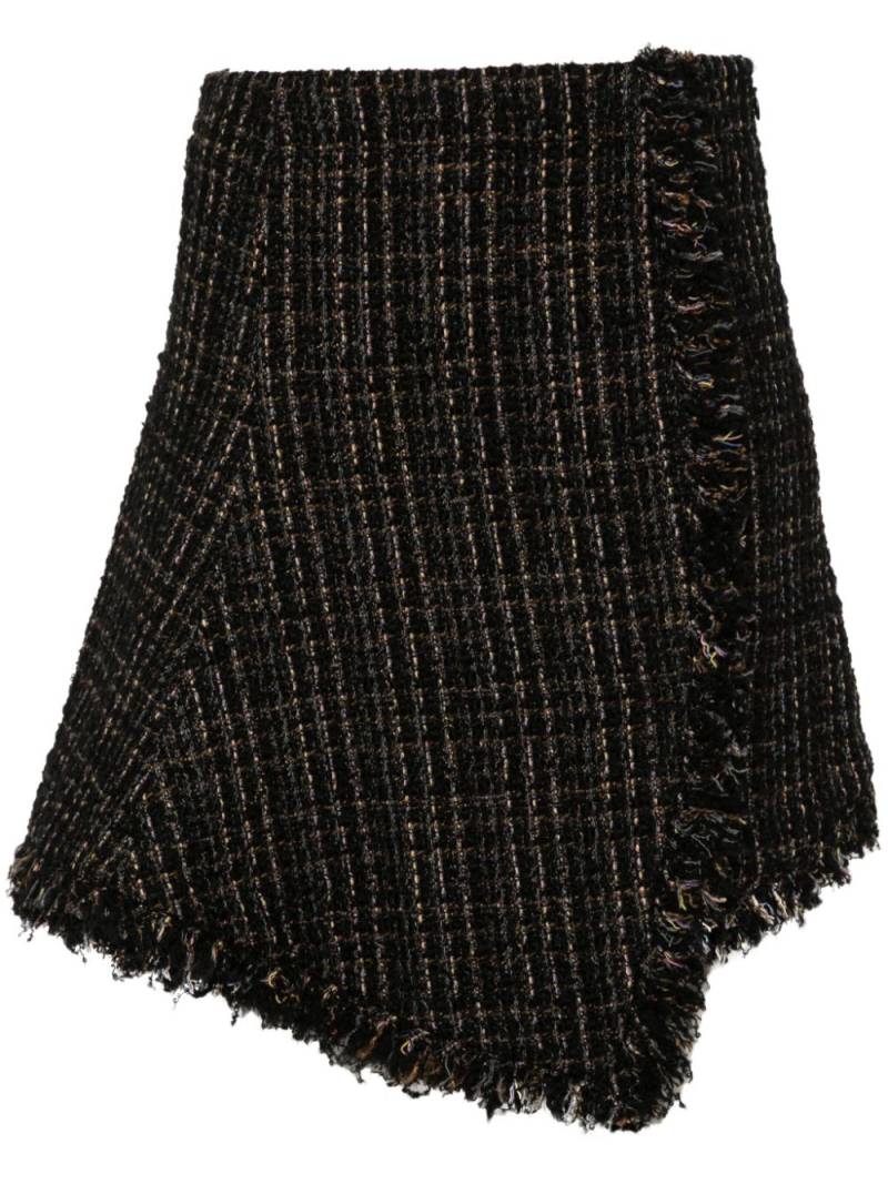 sacai asymmetric mini skirt - Black von sacai