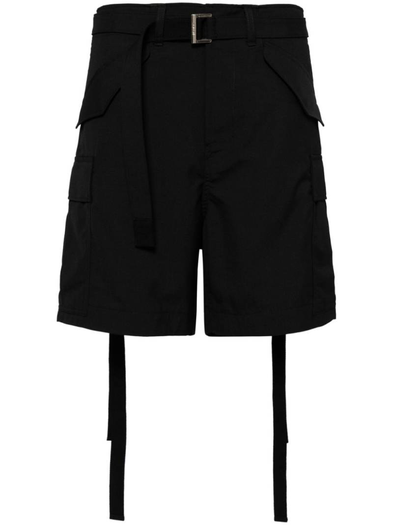 sacai belted cargo shorts - Black von sacai