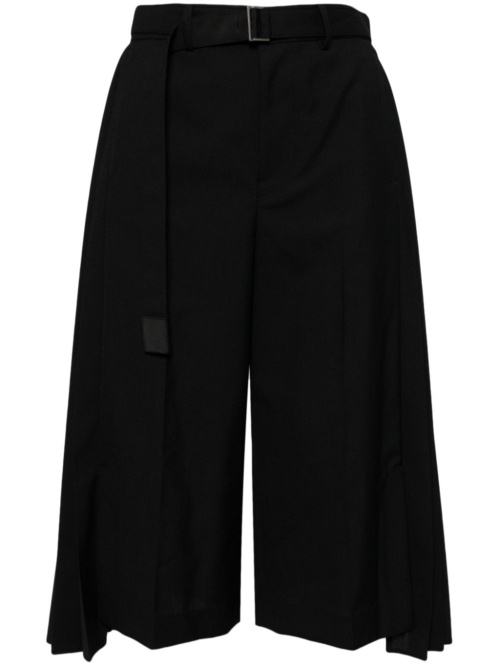 sacai belted cropped trousers - Black von sacai