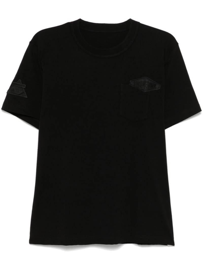 sacai cotton T-shirt - Black von sacai