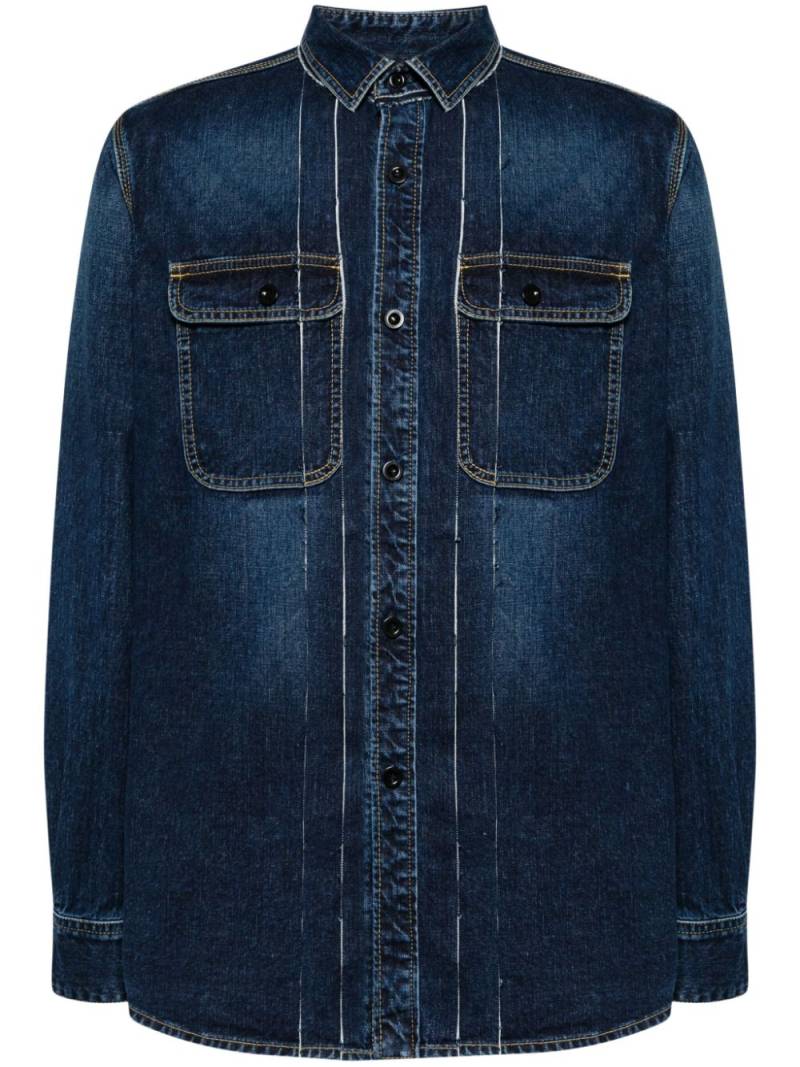 sacai cotton denim shirt - Blue von sacai