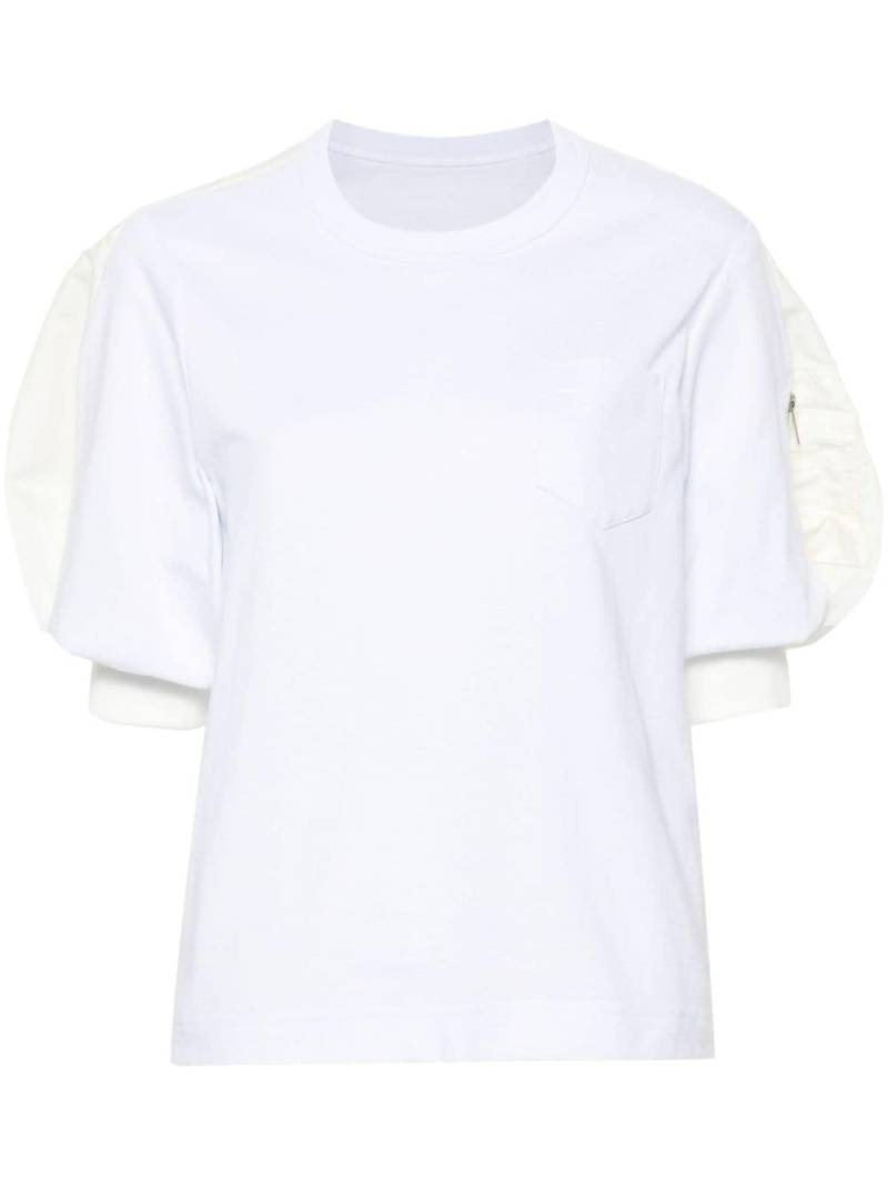 sacai cotton jersey T-shirt - White von sacai