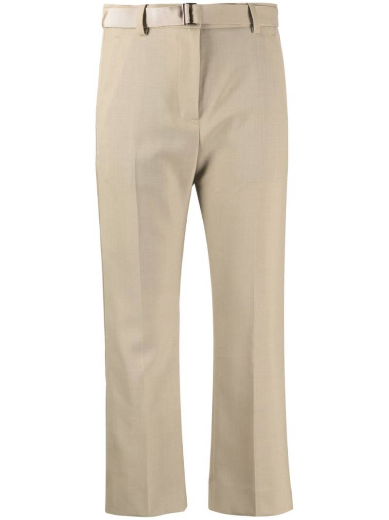 sacai cropped tailored trousers - Brown von sacai