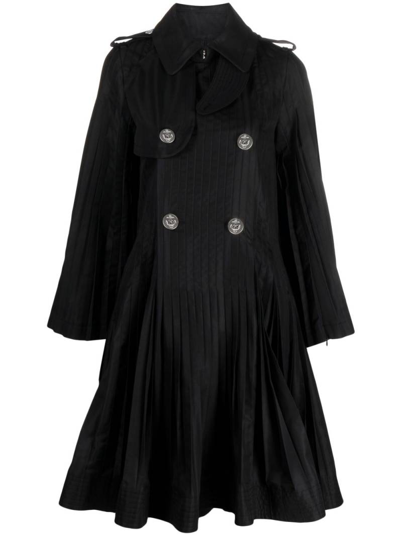 sacai double-breasted peplum coat - Black von sacai