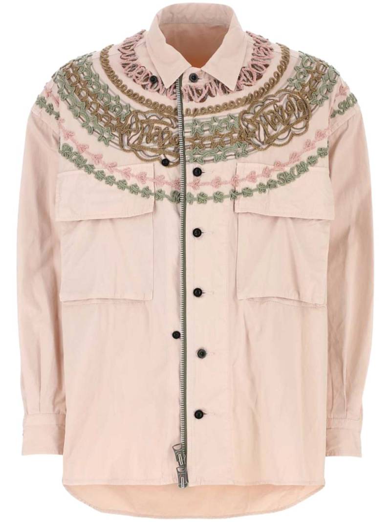 sacai embroidered-design shirt - Pink von sacai