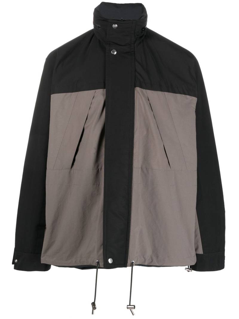 sacai funnel-neck reversible jacket - Neutrals von sacai