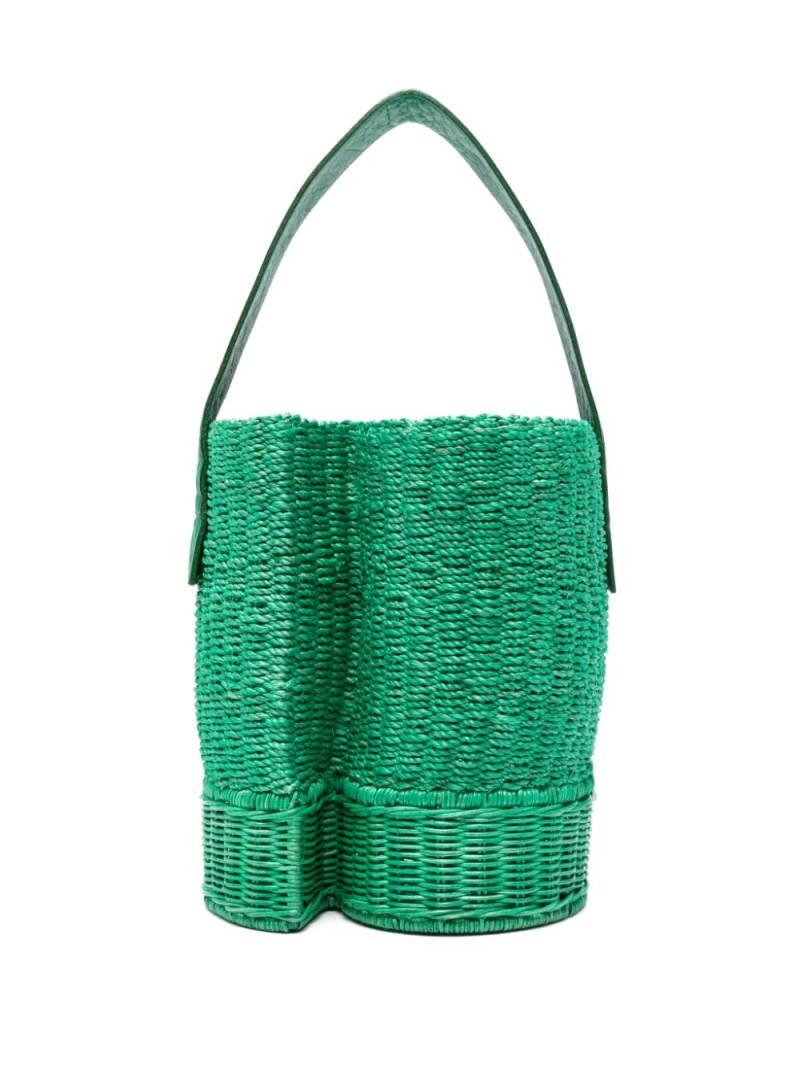 sacai interwoven bucket bag - Green von sacai