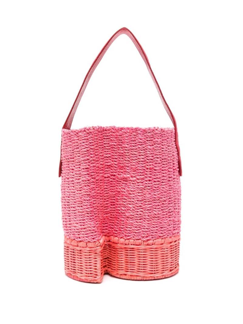 sacai interwoven bucket bag - Pink von sacai