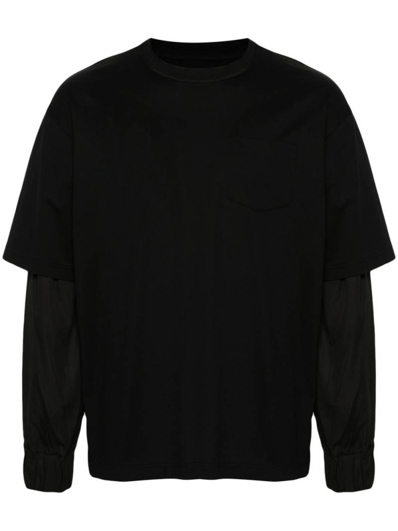 sacai layered T-shirt - Black von sacai