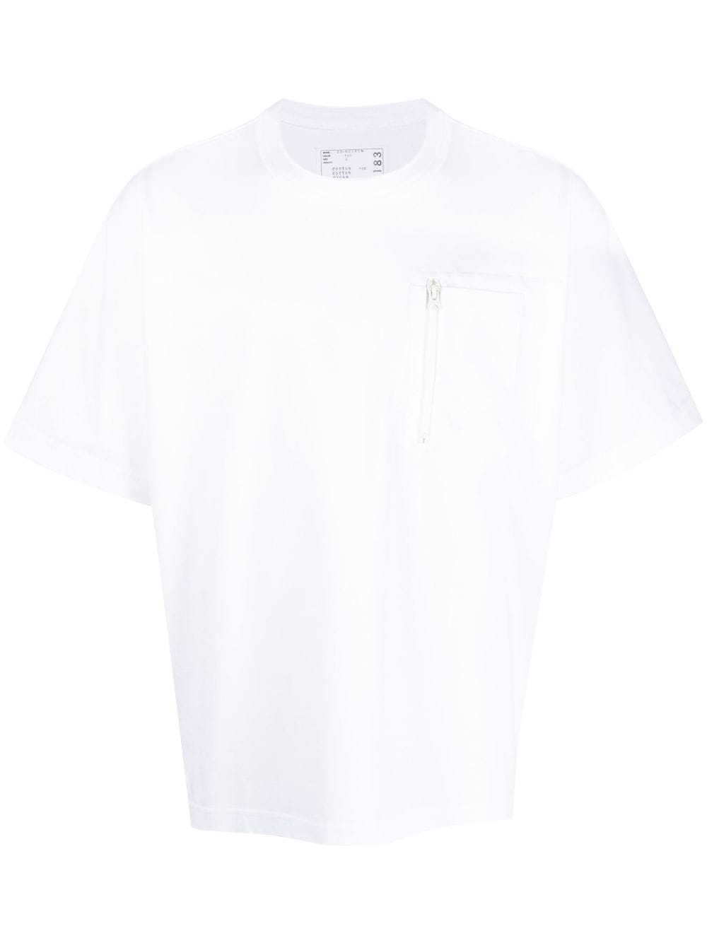 sacai multi-pocket cotton T-shirt - White von sacai