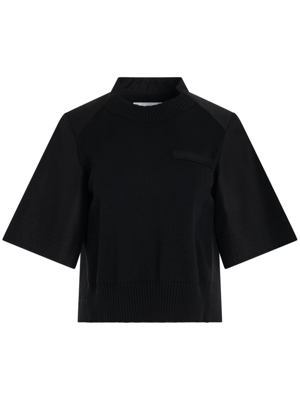 sacai panelled T-shirt - Black von sacai